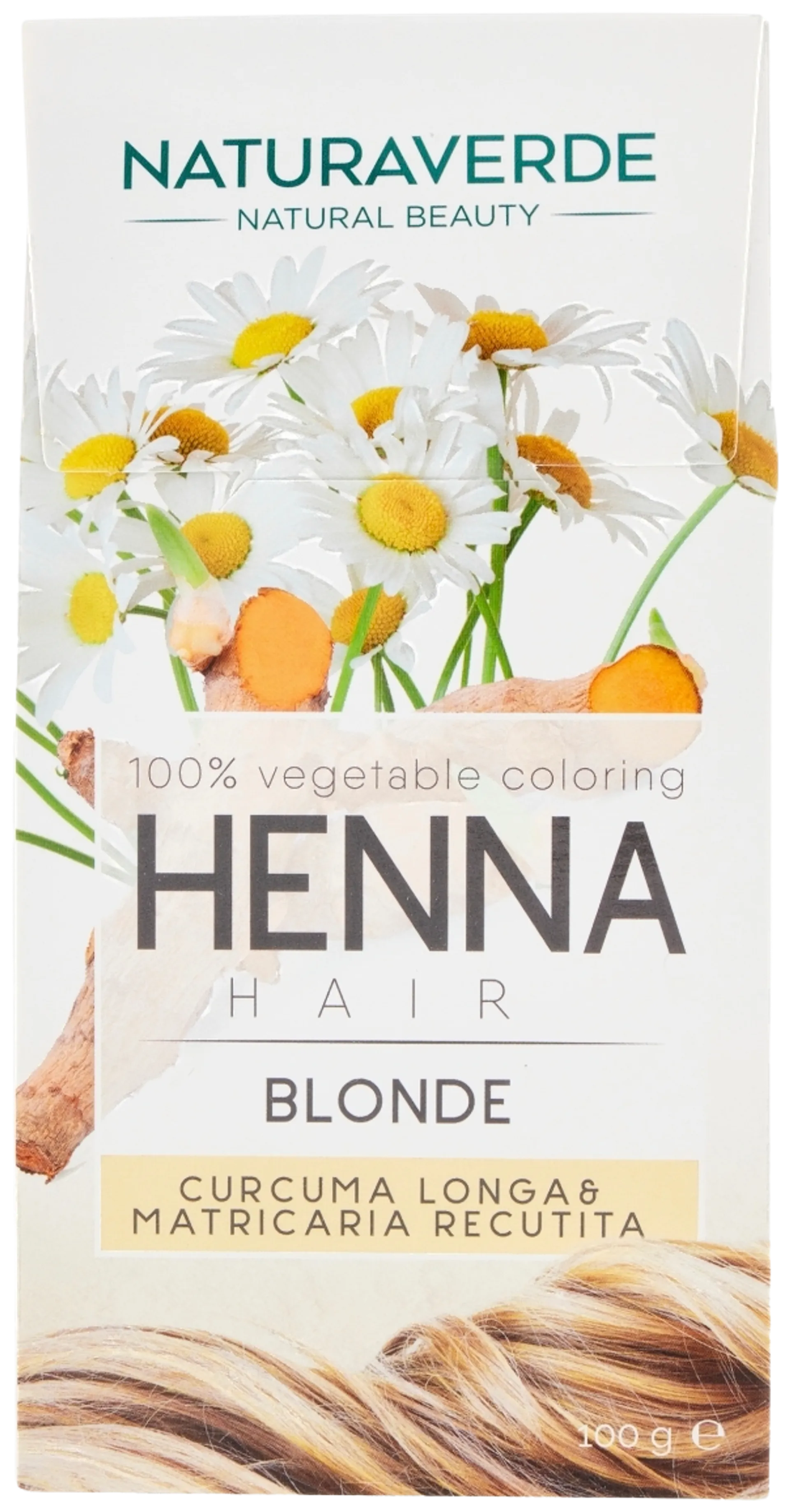 Naturaverde Henna 100% Vegetable Coloring Blond hiusväri