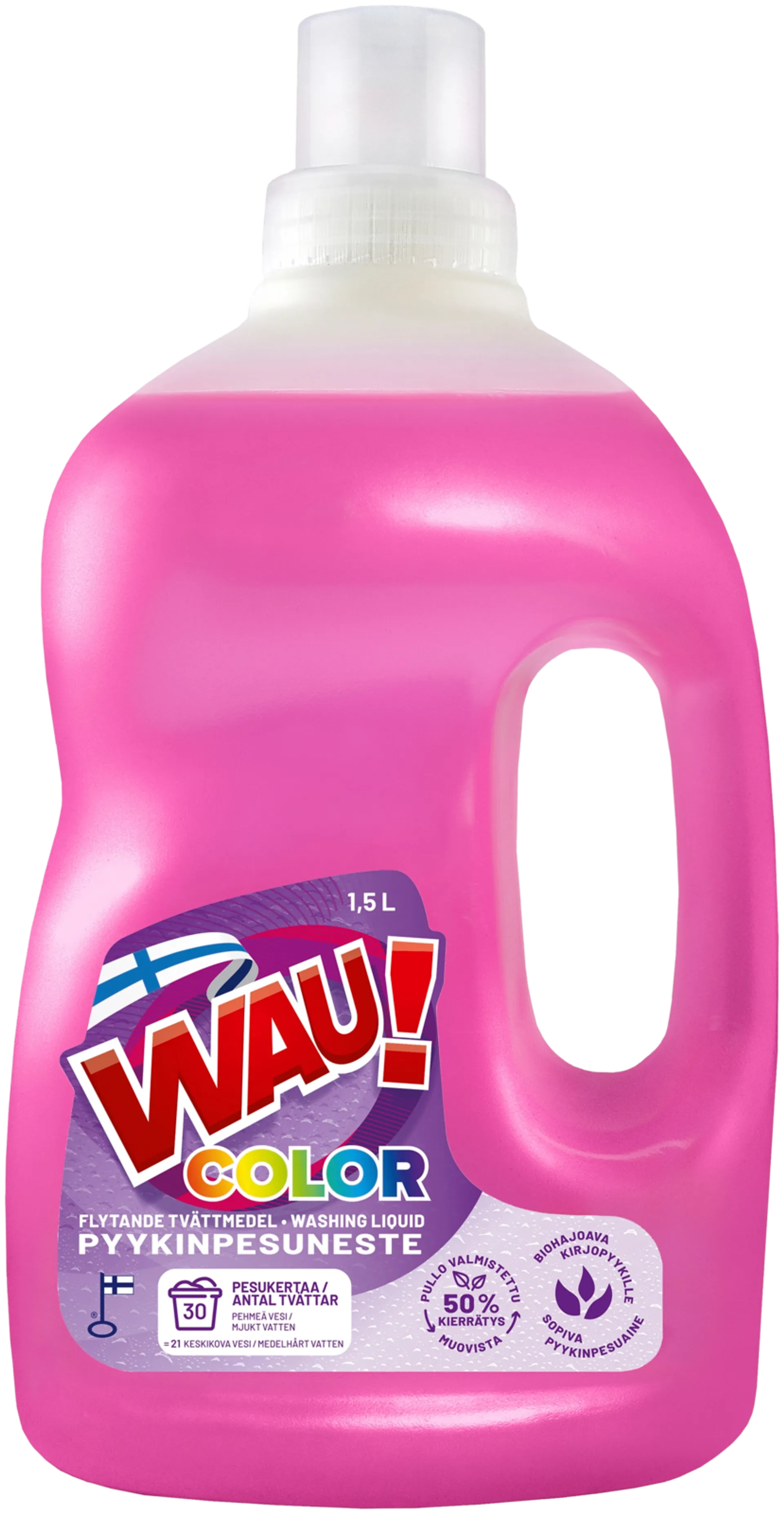WAU! Pyykinpesuneste 1,5 L Color