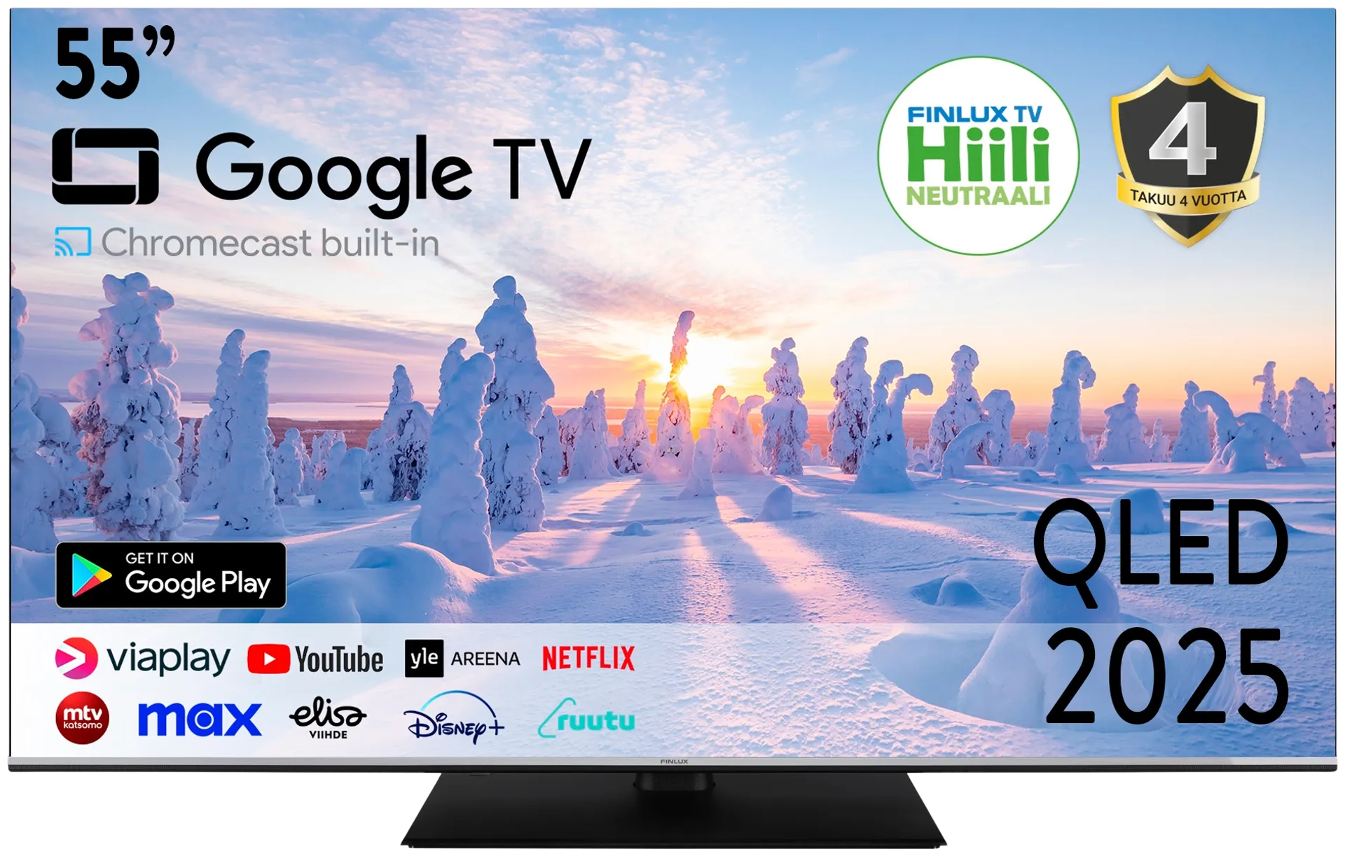 Finlux 55" 4K UHD QLED Google TV 55G10.2GCMB - 1