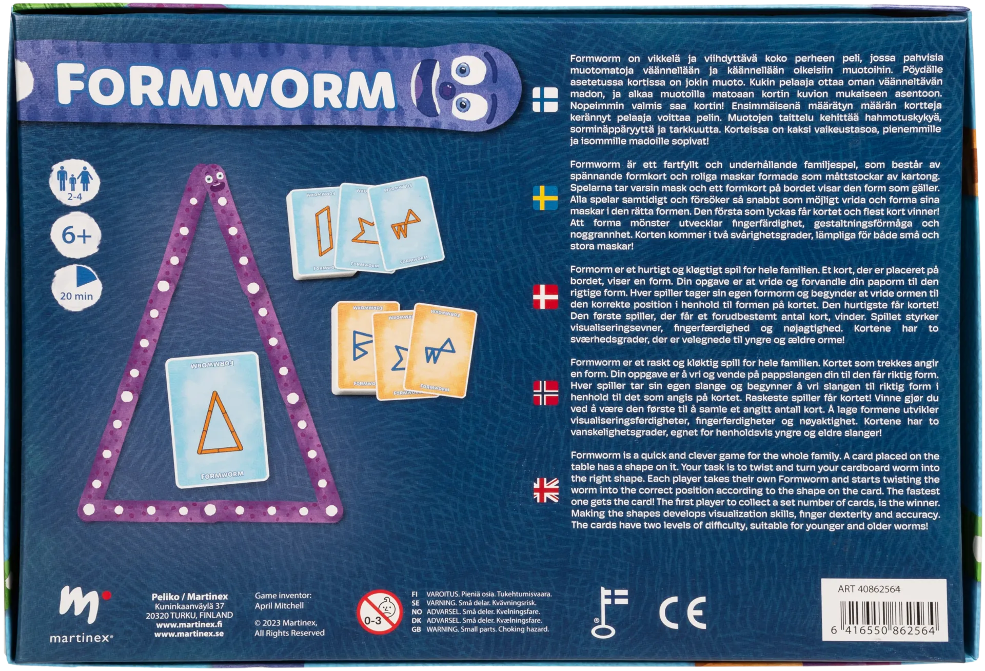 Peliko lastenpeli Formworm - 3