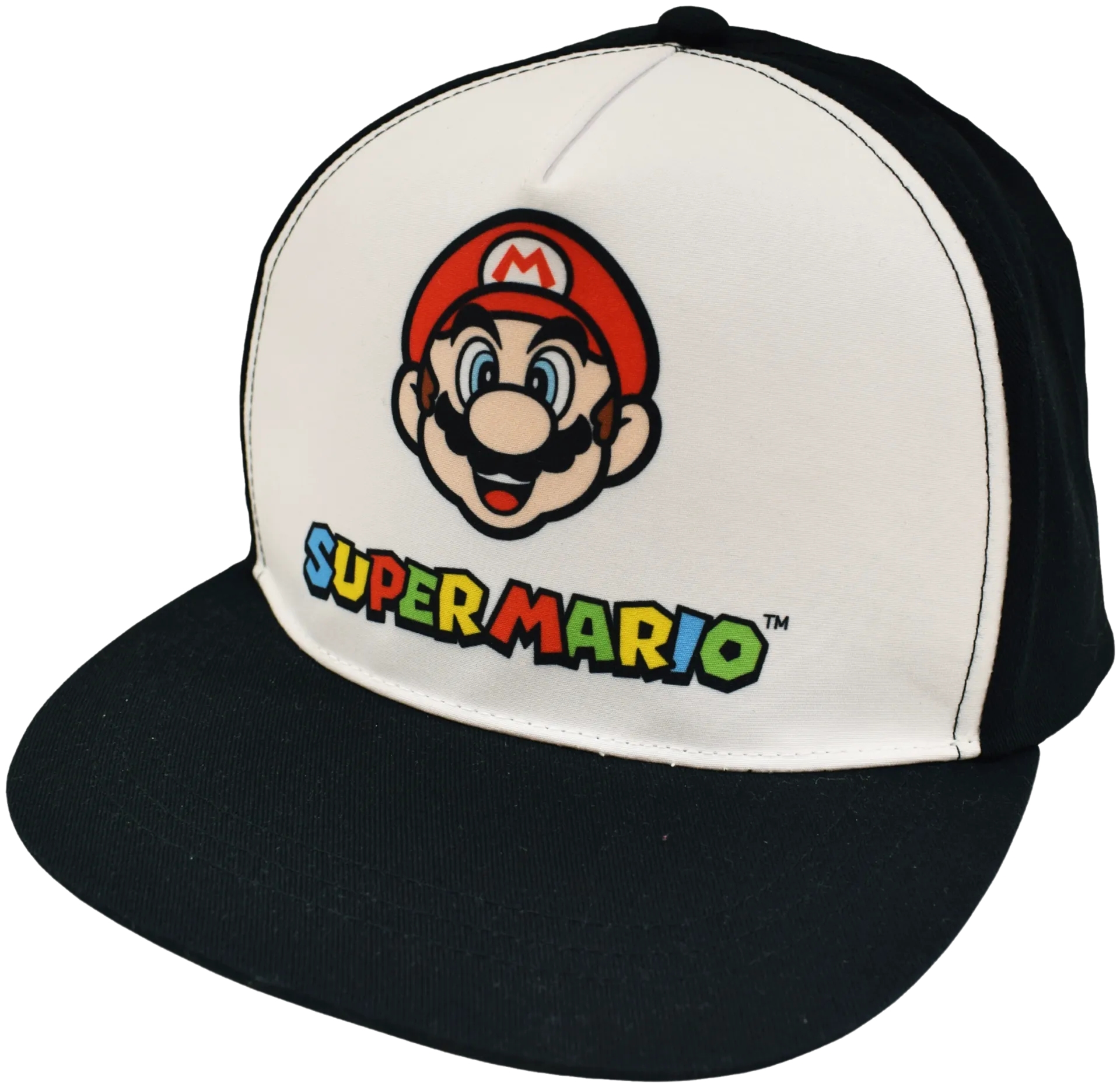 Super Mario lasten lippis SMAR-0008 - black, white