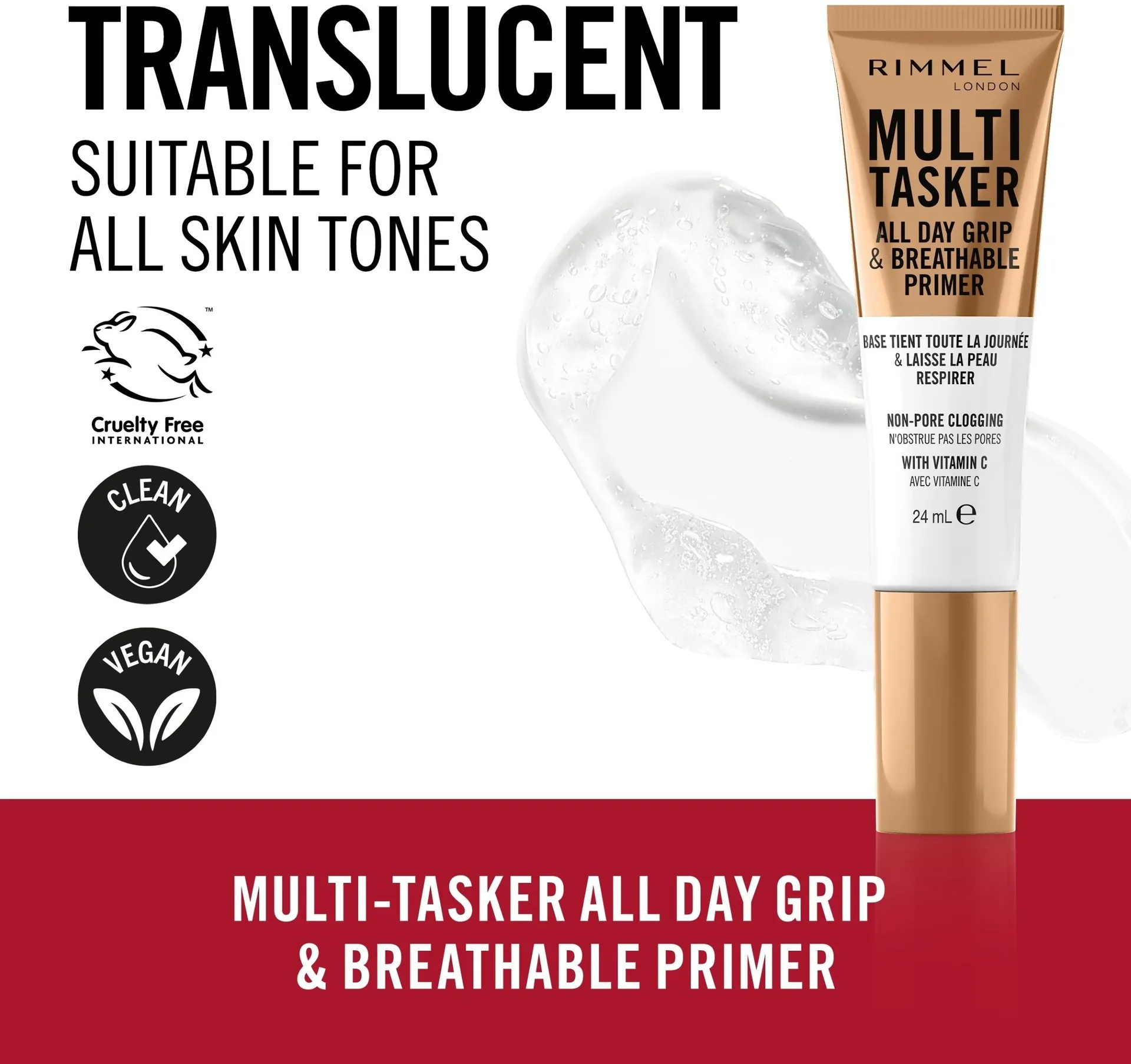 Rimmel Multi-Tasker All Day Grip & Breathable Primer 24 ml meikinpohjustaja - 3