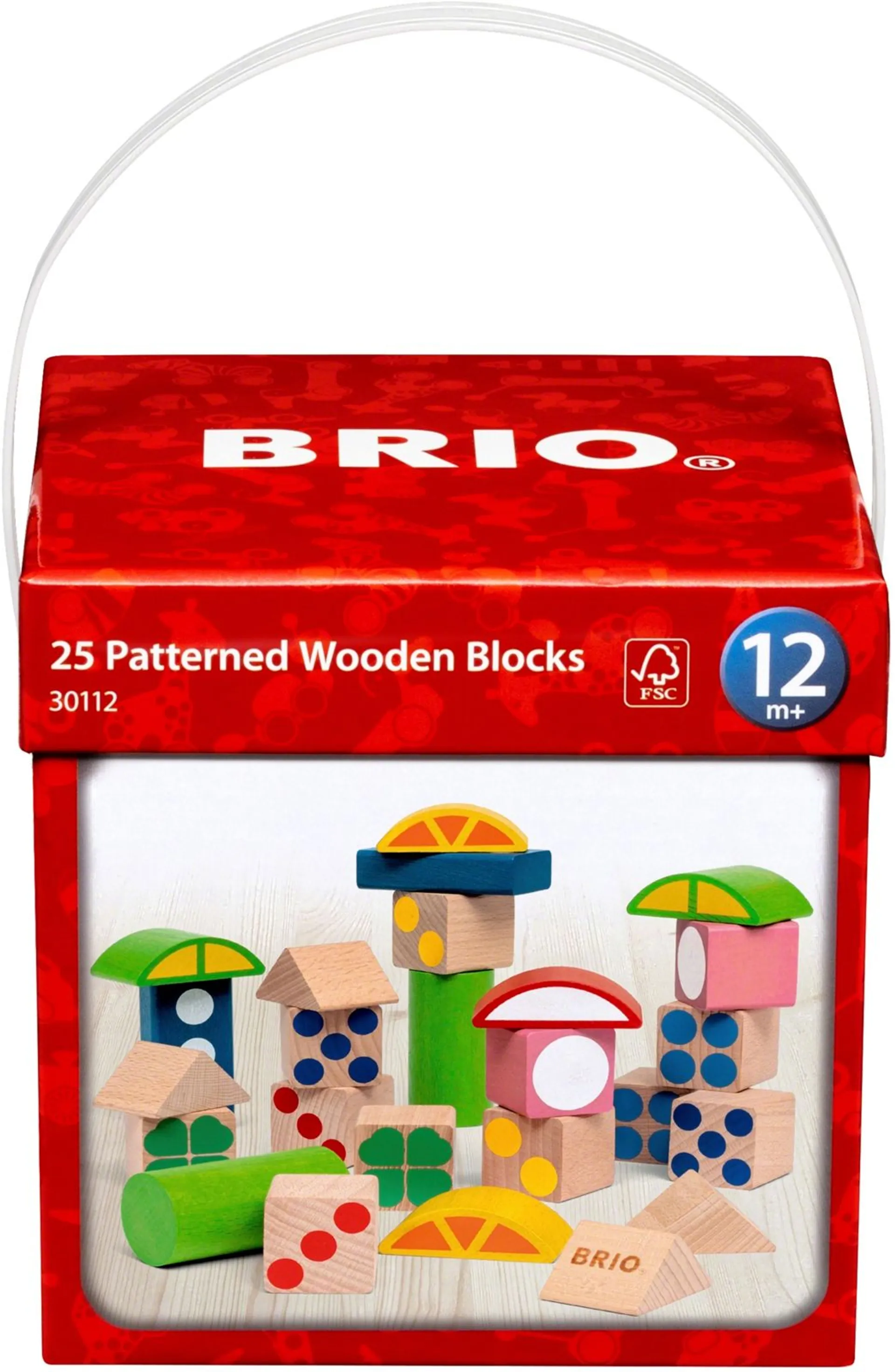 BRIO Kuviolliset puupalikat - 4