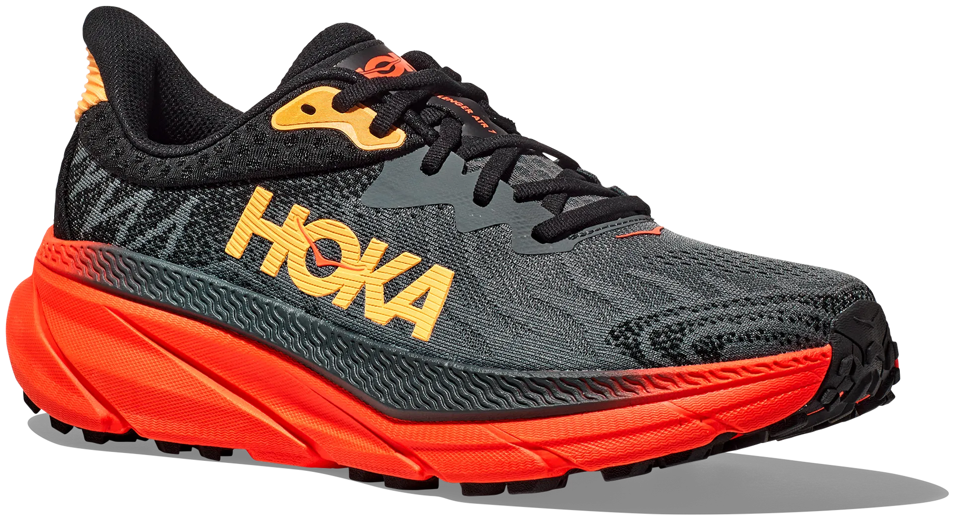 Hoka M Challenger atr 7 miesten polkujuoksujalkine - CASTLEROCK / FLAME - 2