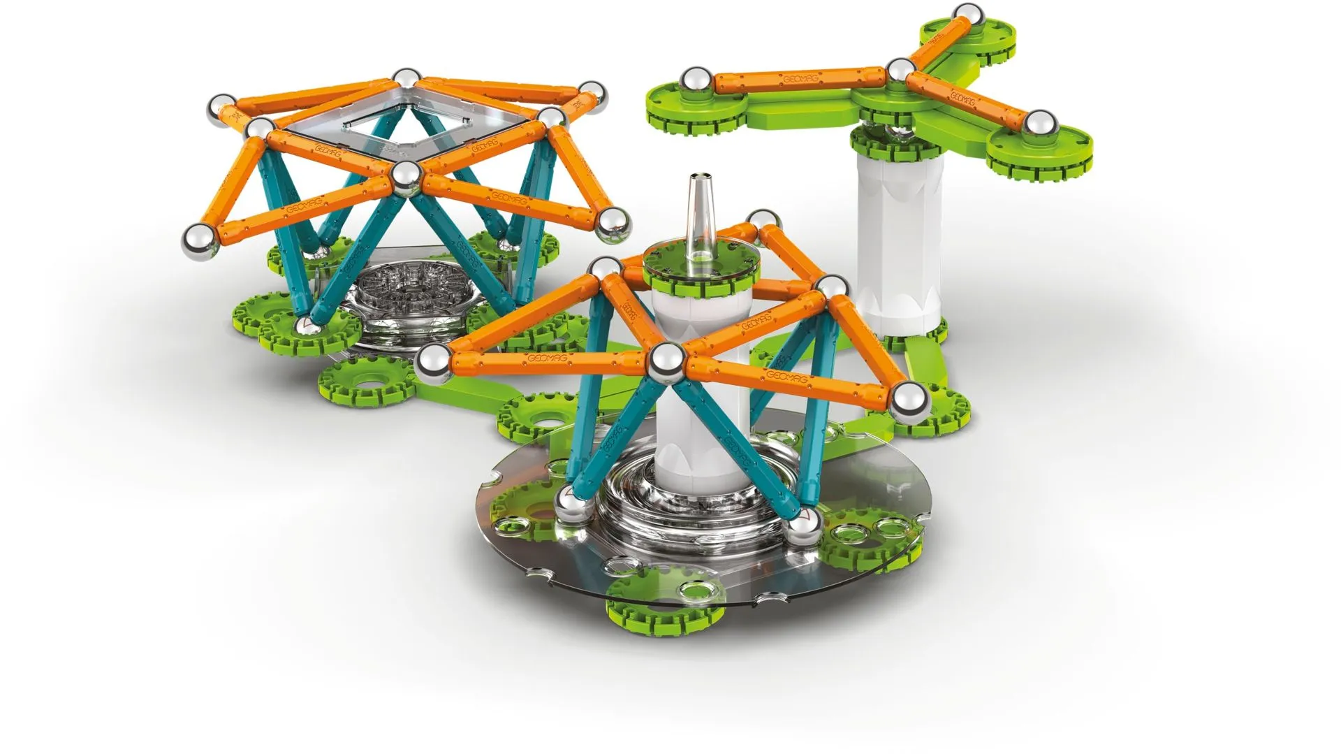 Geomag Mechanics Motion Magneettiset ratakset 3 kpl magneettinen rakennussarja 160 osaa - 2