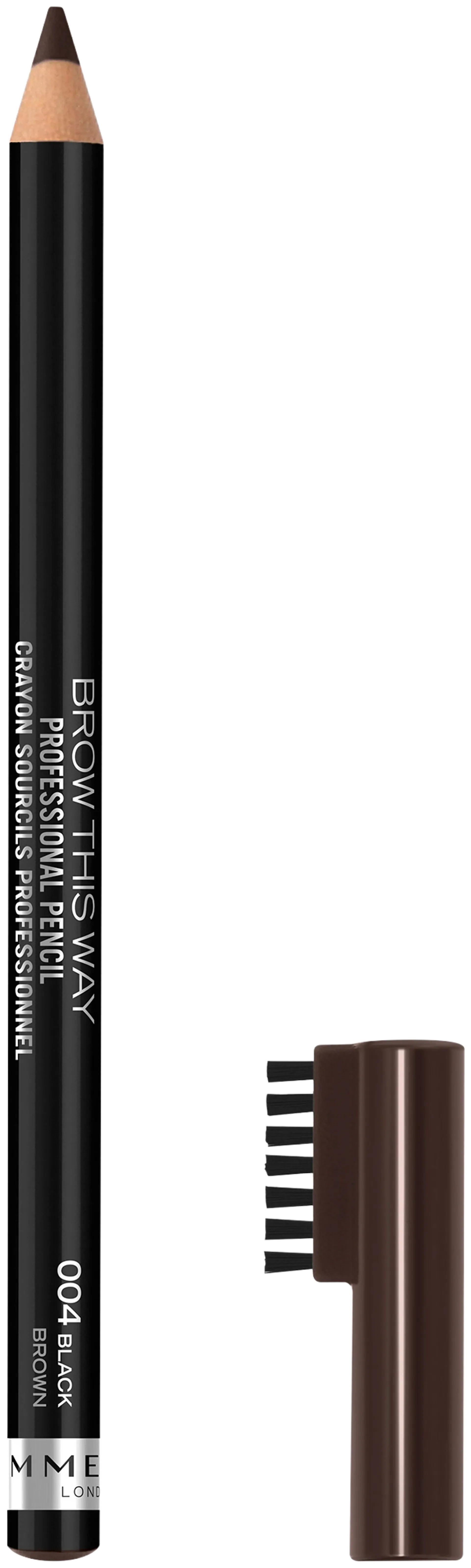 Rimmel 1,4g Professional Eyebrow Pencil 004 Black kulmakynä - 2