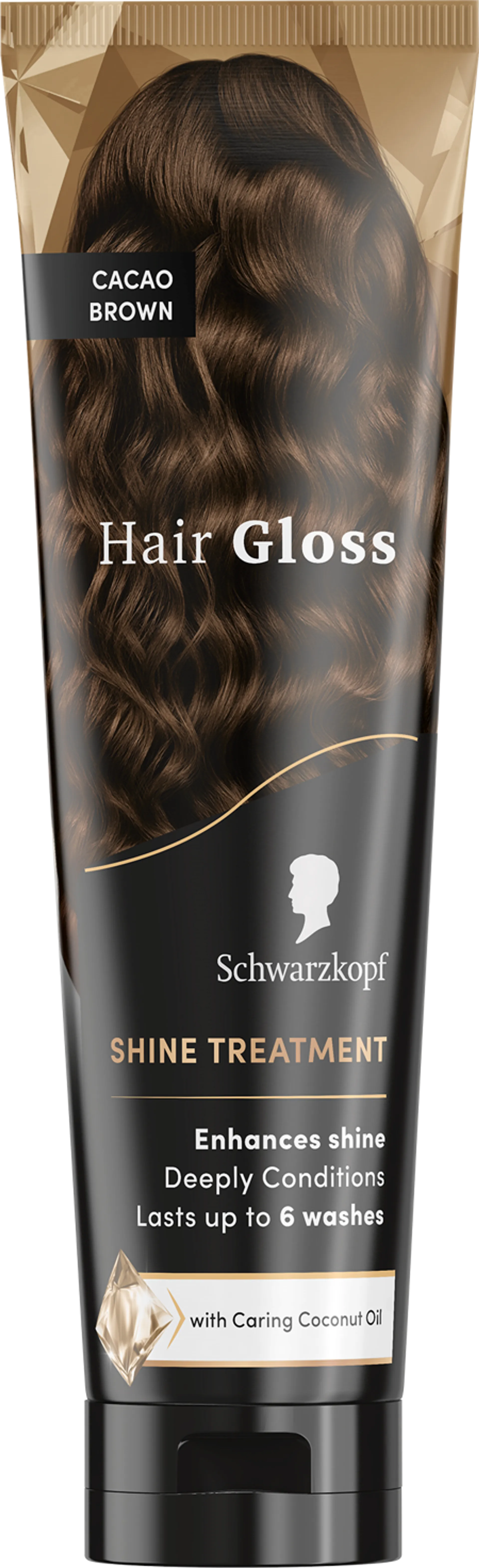 Schwarzkopf Hair Gloss Cacao Brown hoitava sävyte 150 ml