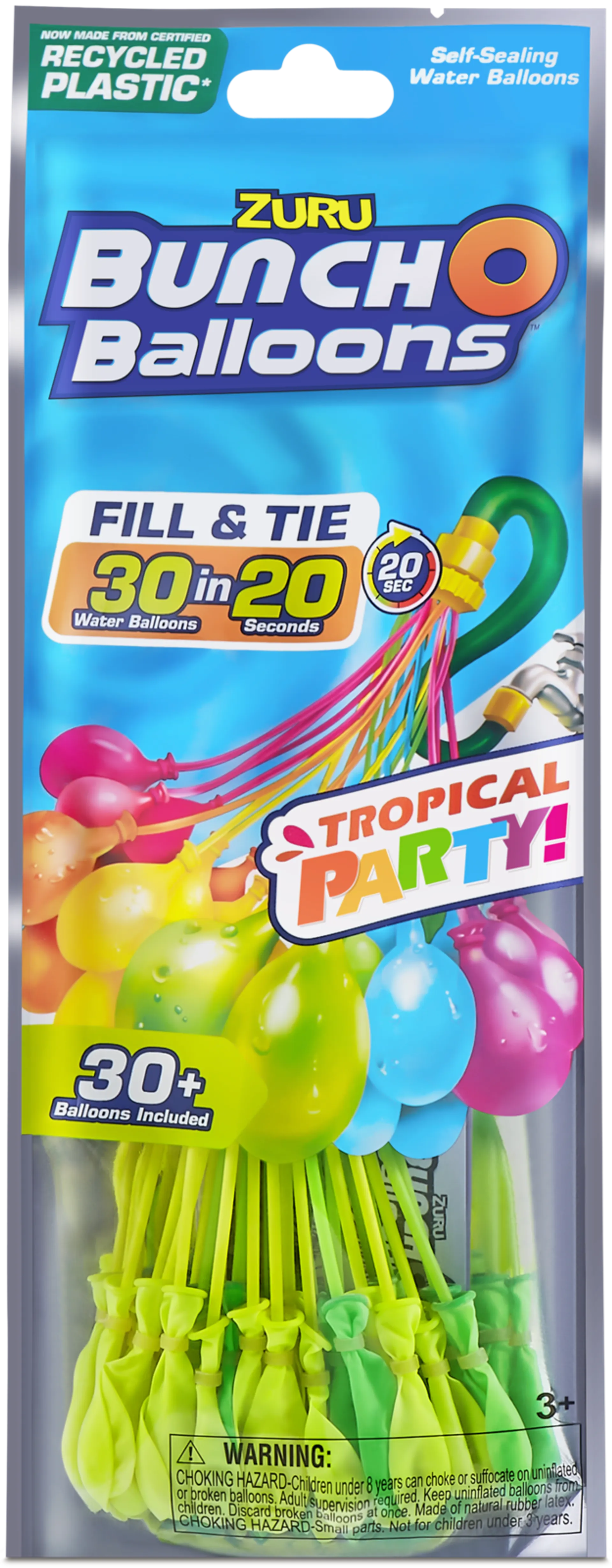 BunchOBalloons vesi-ilmapallot Tropical Party 1pk 30 kpl - 1