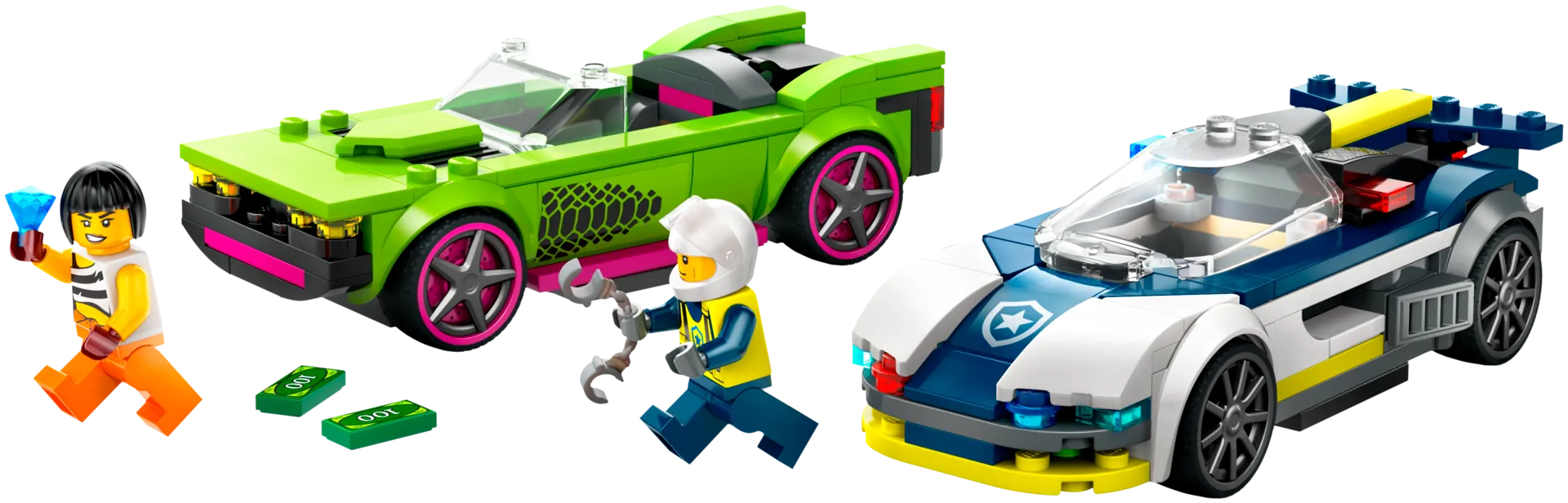 LEGO City Police 60415 Poliisiauto ja muskeliauton takaa-ajo - 4