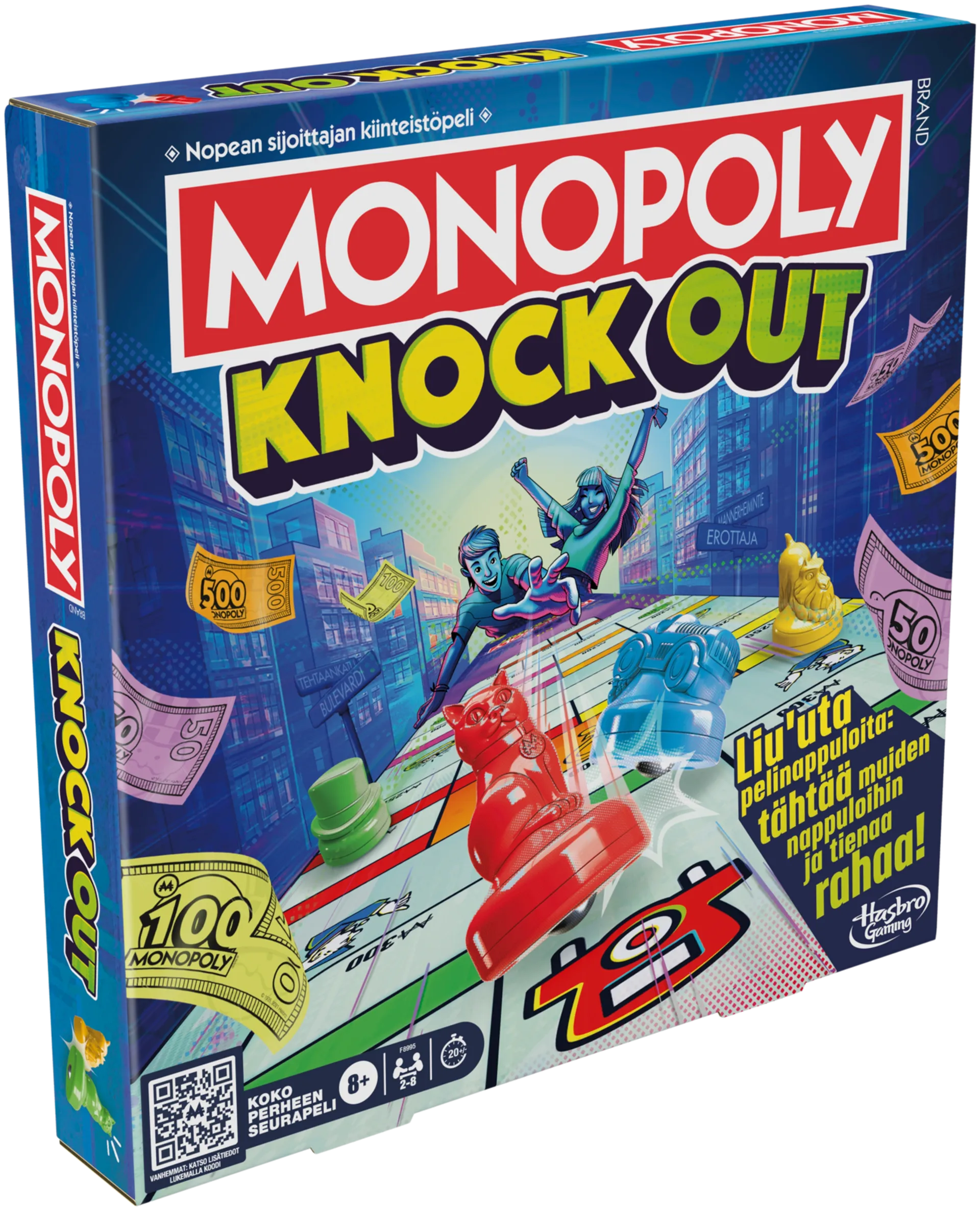 Monopoly lautapeli Knockout (suomenkielinen) - 2