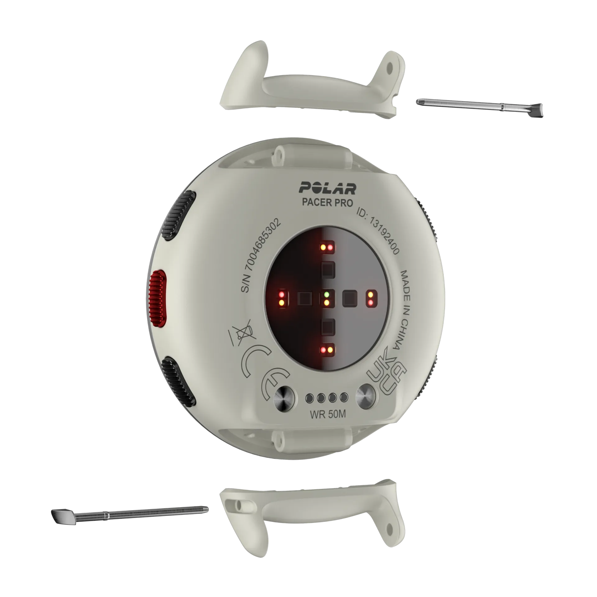 Polar Pacer Pro Snow White S-L Edistyksellinen GPS-juoksukello - 7