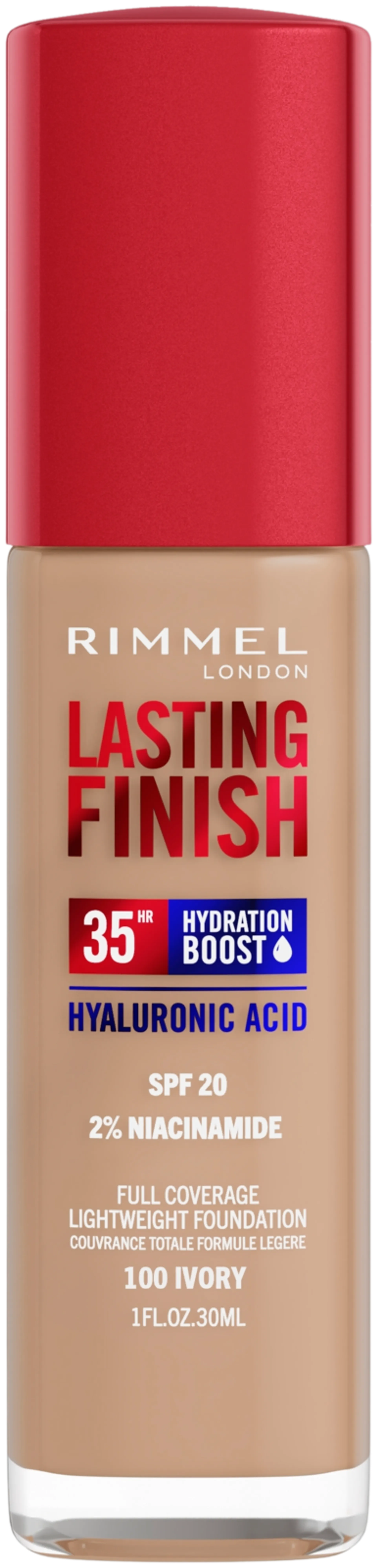 Rimmel Lasting Finish 35H Foundation meikkivoide 30ml, 010 Rose Ivory - Ivory