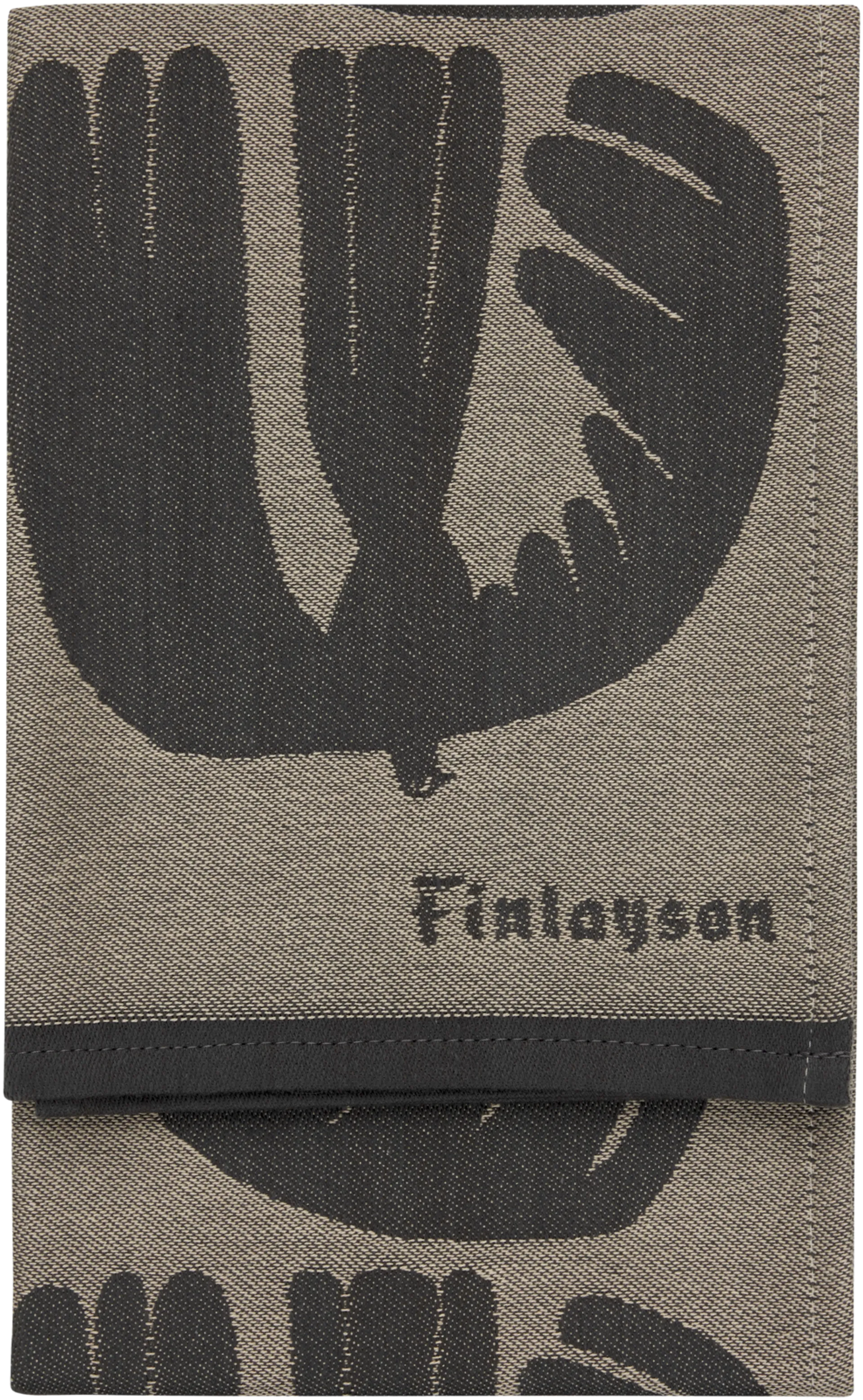 Finlayson keittiöpyyhe Rauha 2kpl 50x70cm musta/beige - 2