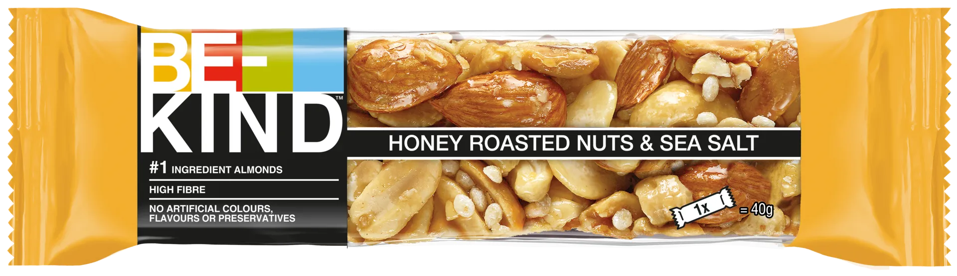 BE-KIND Honey Roasted Nuts & Sea Salt pähkinäpatukka (40 g)