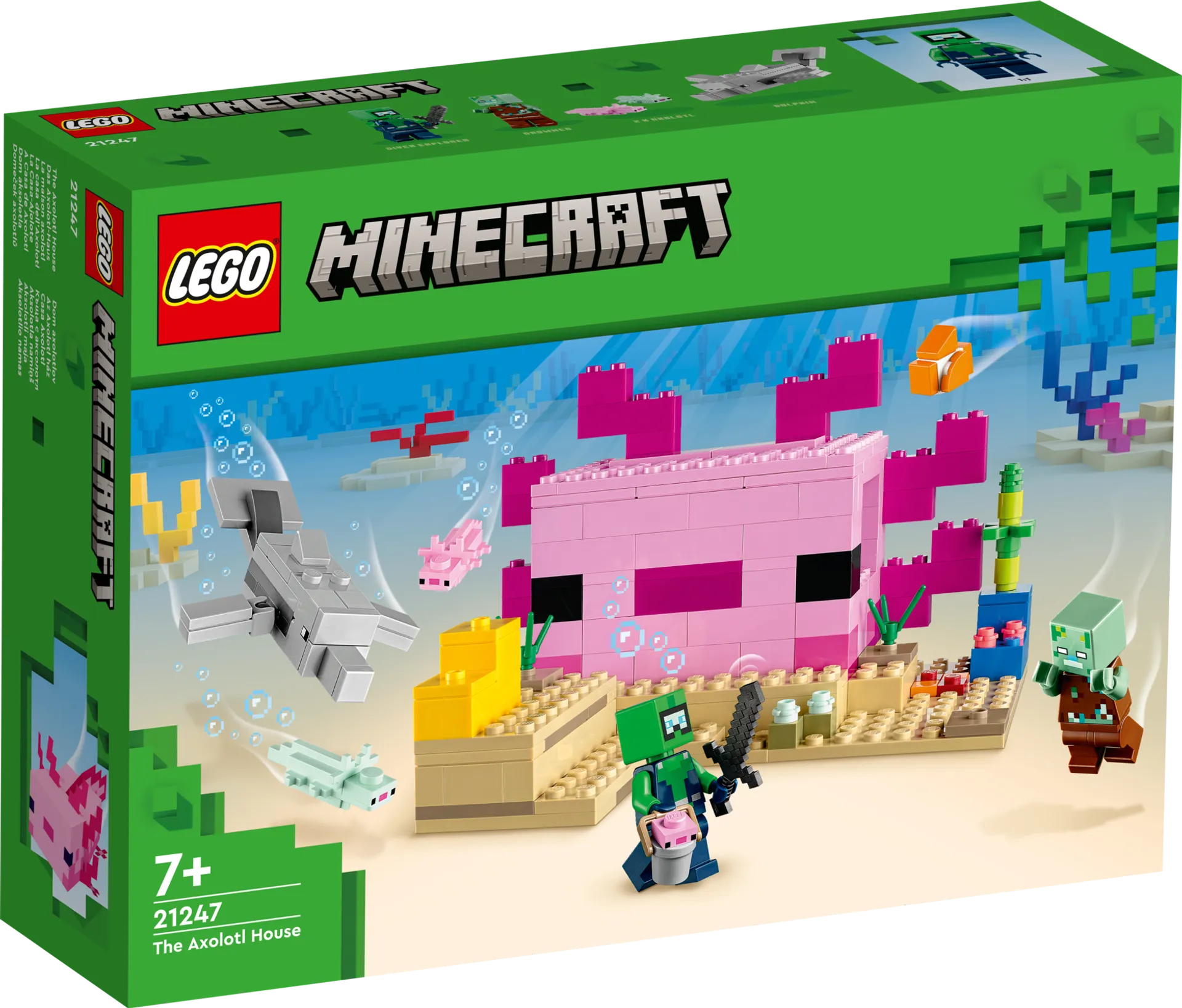 LEGO Minecraft 21247 Aksolotlin talo - 1
