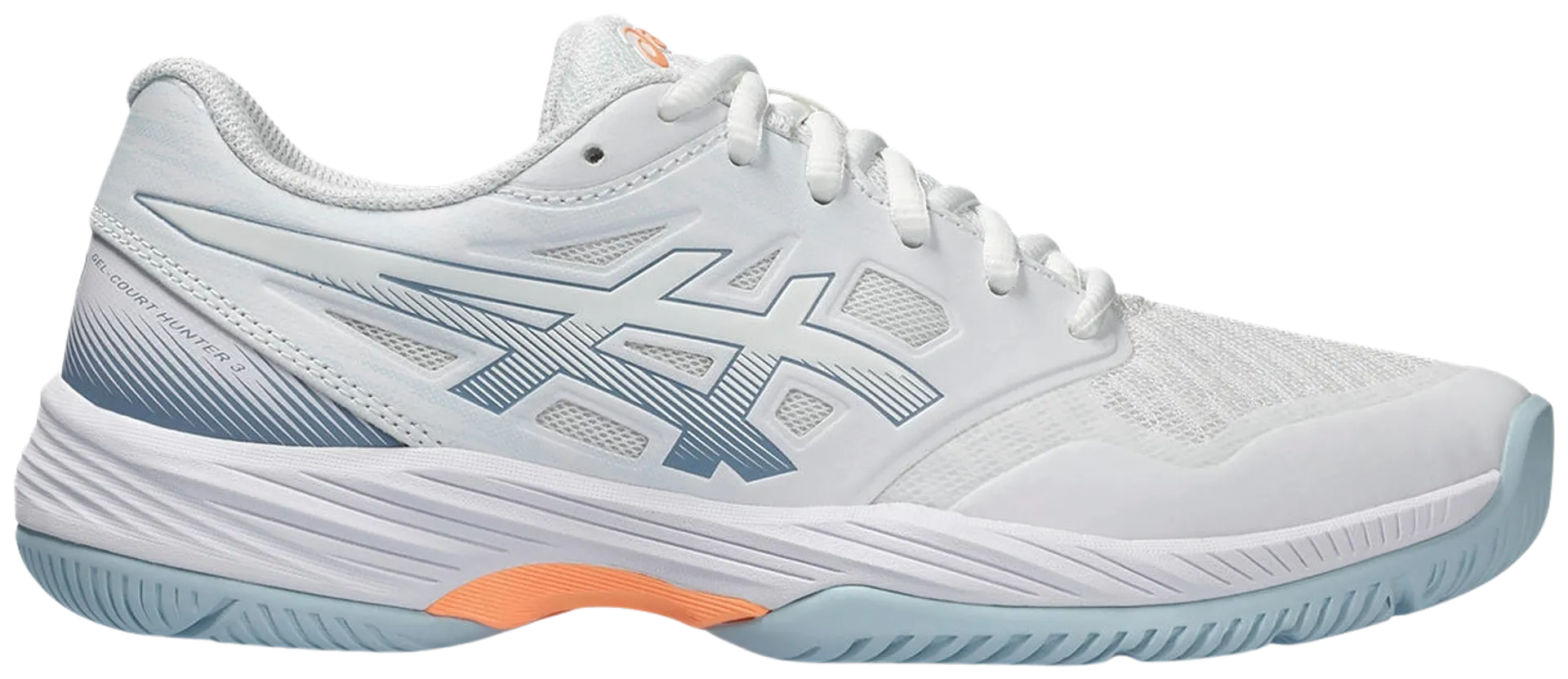 Asics naisten sisäpelikengät Gel-Court Hunter - WHITE/GREY BLUE - 1