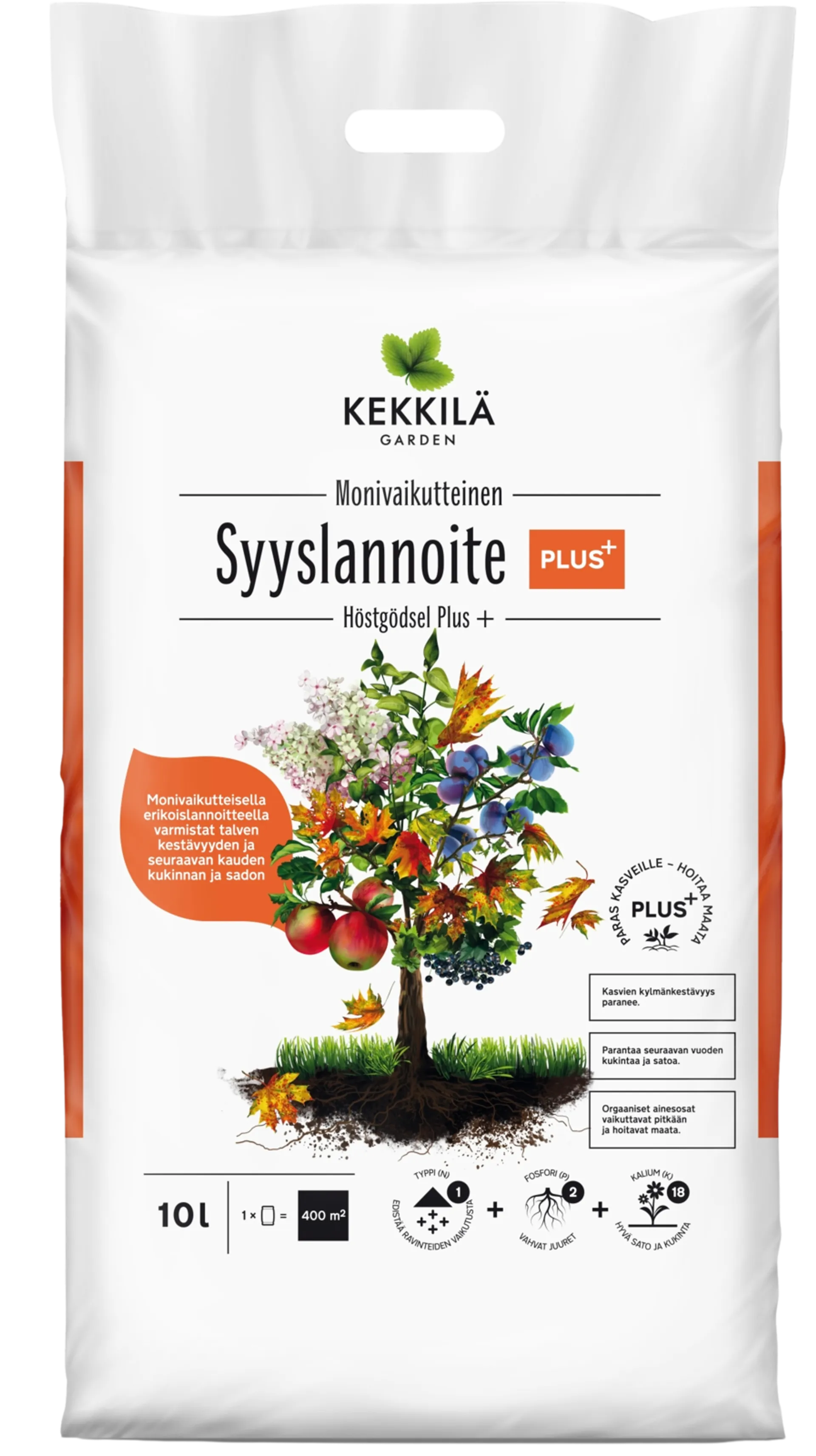 Kekkilä syyslannoite Plus + 10 L