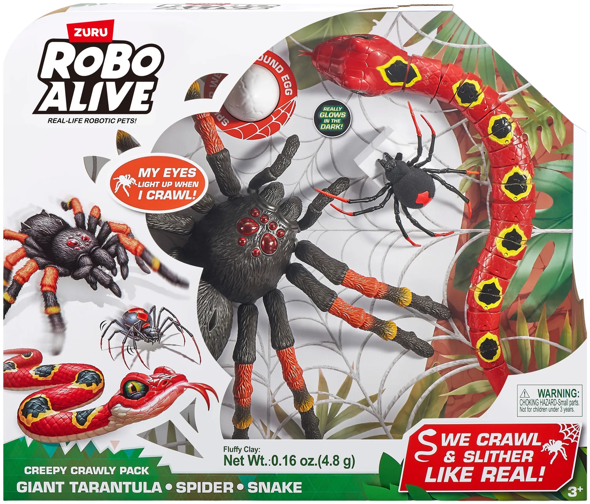 Robo Alive käärme ja hämähäkit Creepy Crawly Pack Tarantella - 2