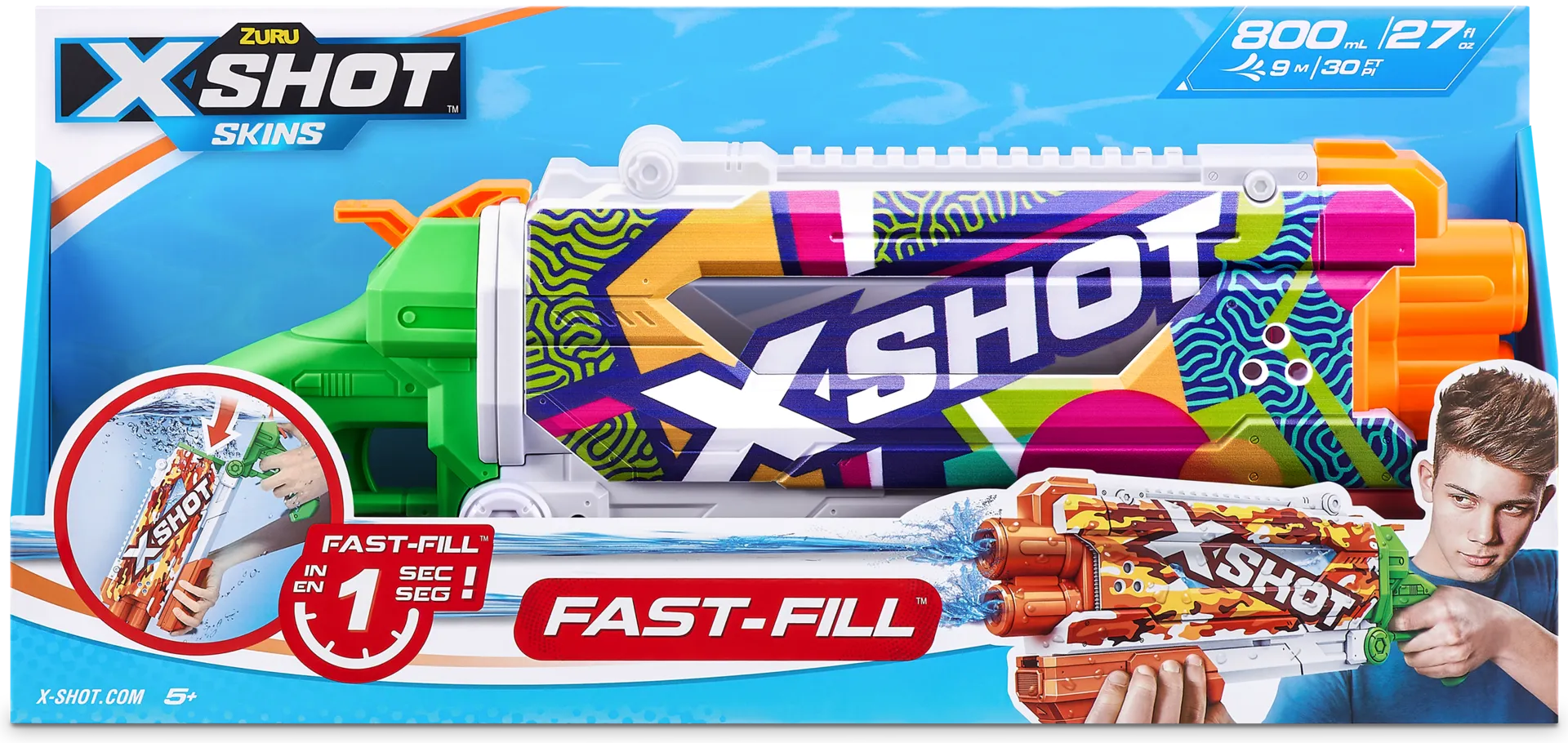X-Shot vesipyssy Fast Fill Skins Pump Action - 2