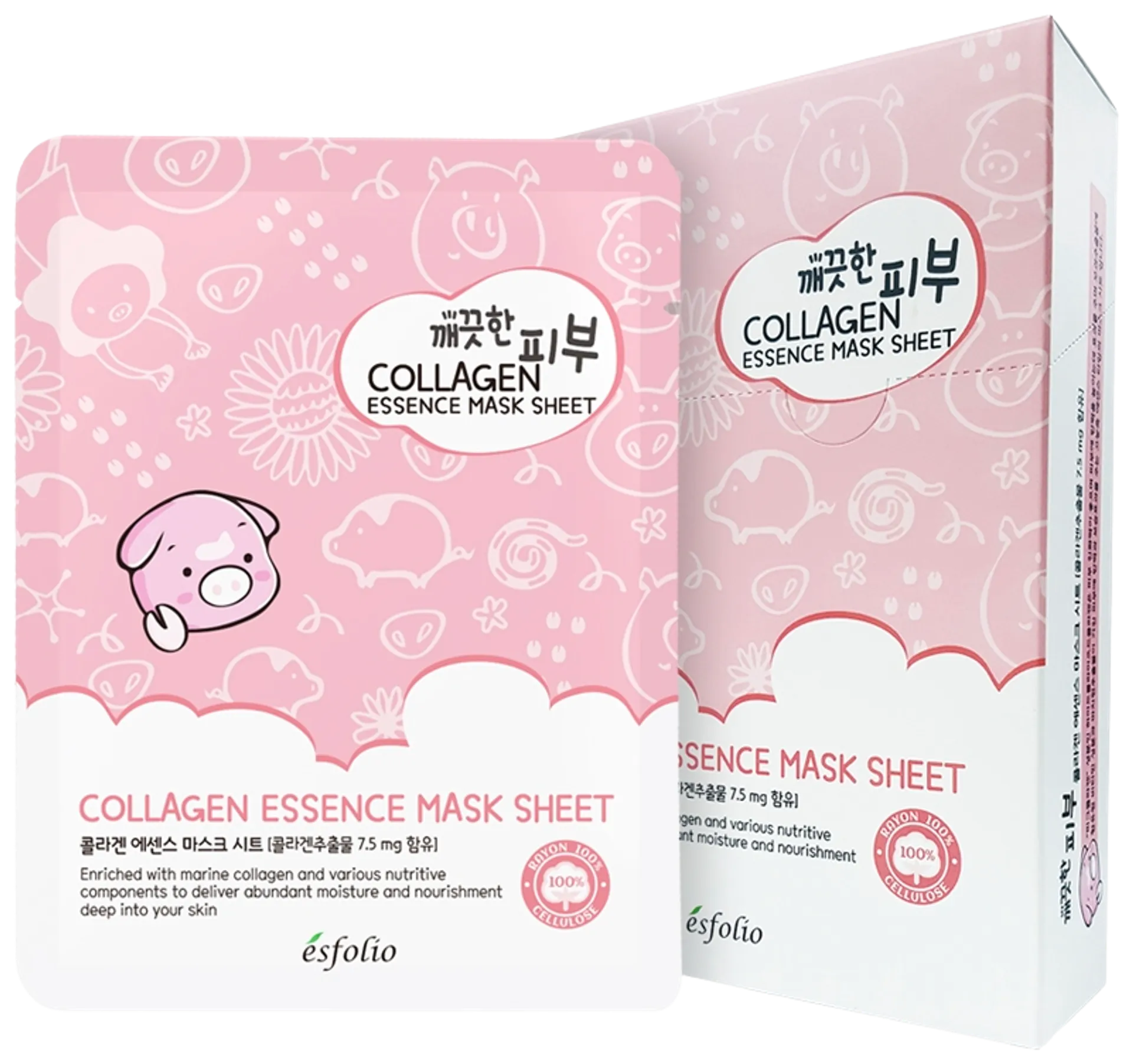 Esfolio collagen essence sheet mask-kangasnaamio