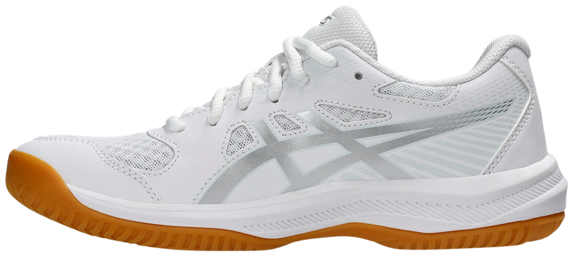 Asics naisten sisäpelikengät Upcourt 6 - WHITE/PURE SILVER - 4