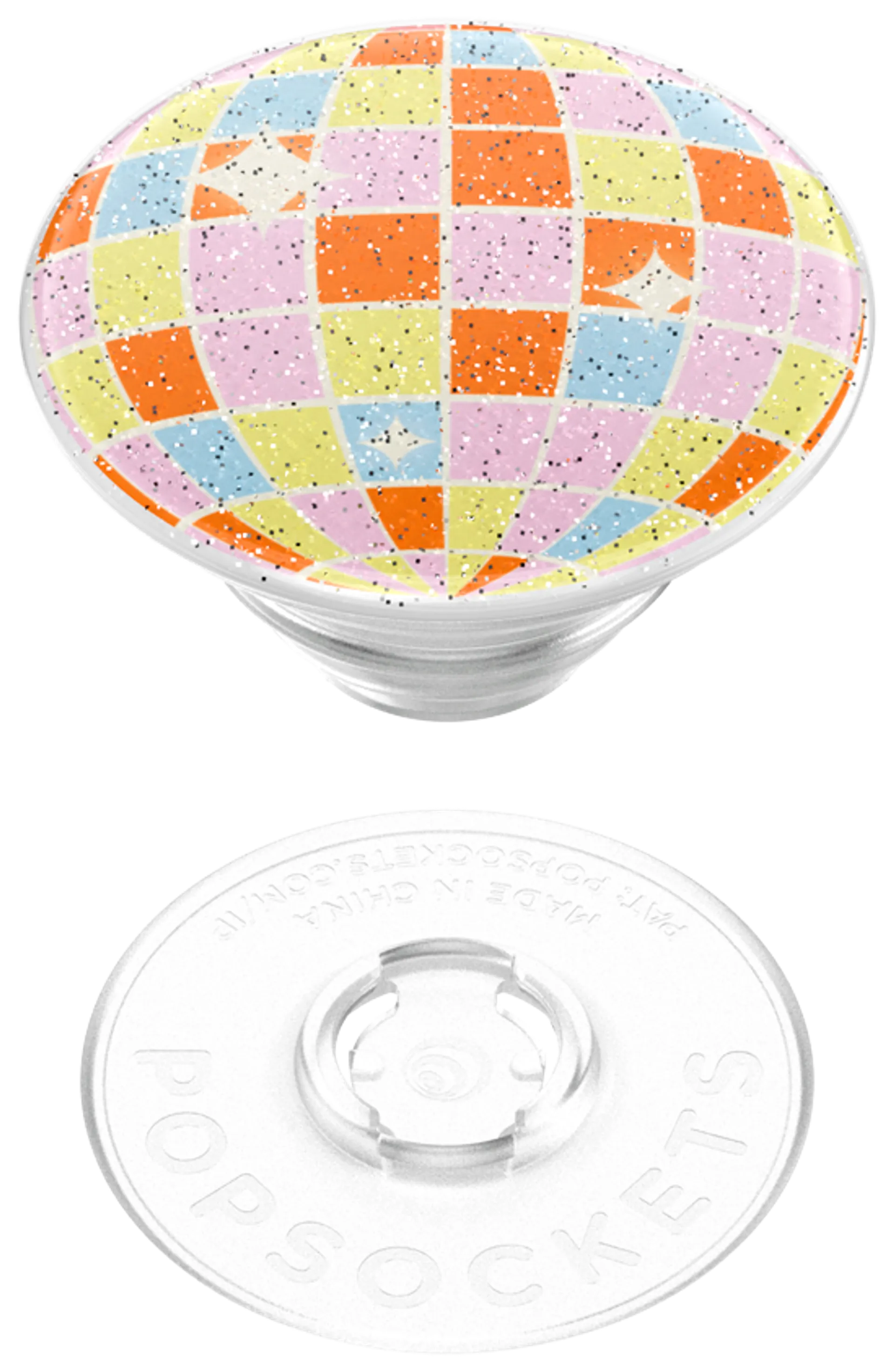 Popsockets puhelinpidike PopGrip Glitter Retro Disco - 7