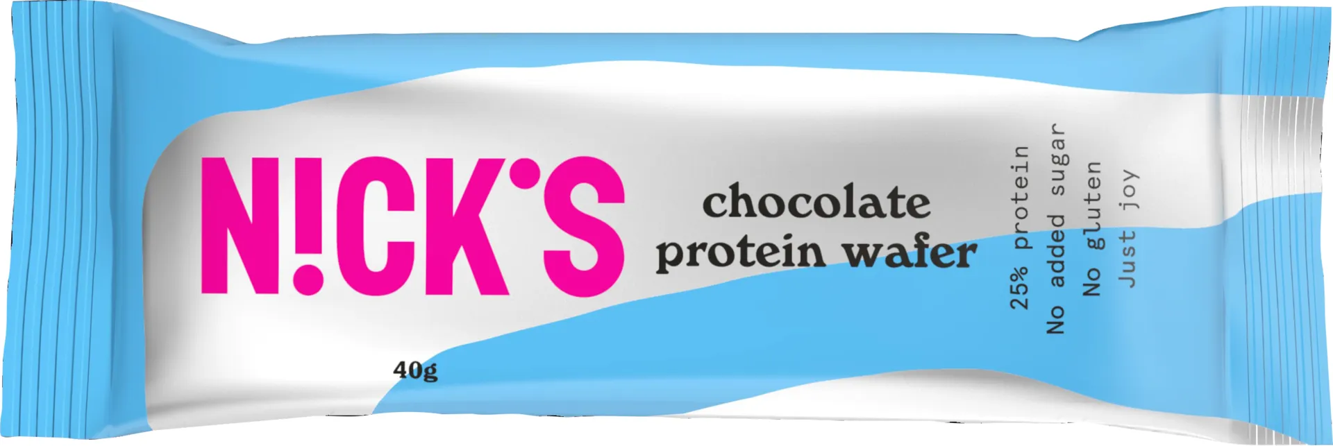 Nick's Protein wafer chocolate gluteeniton proteiinivohvelipatukka 40g