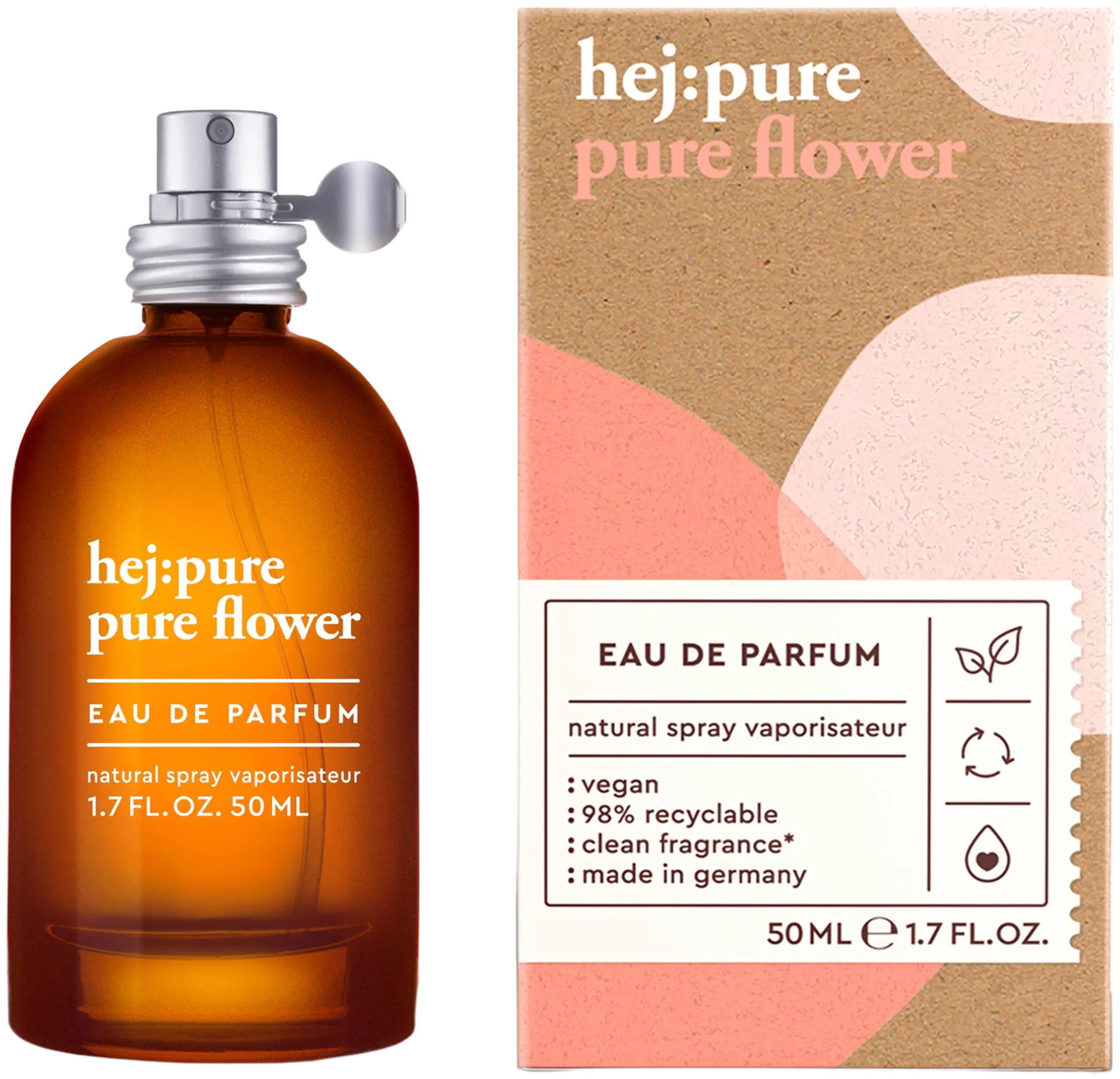 hej:pure pure flower EdP 50 ml tuoksu