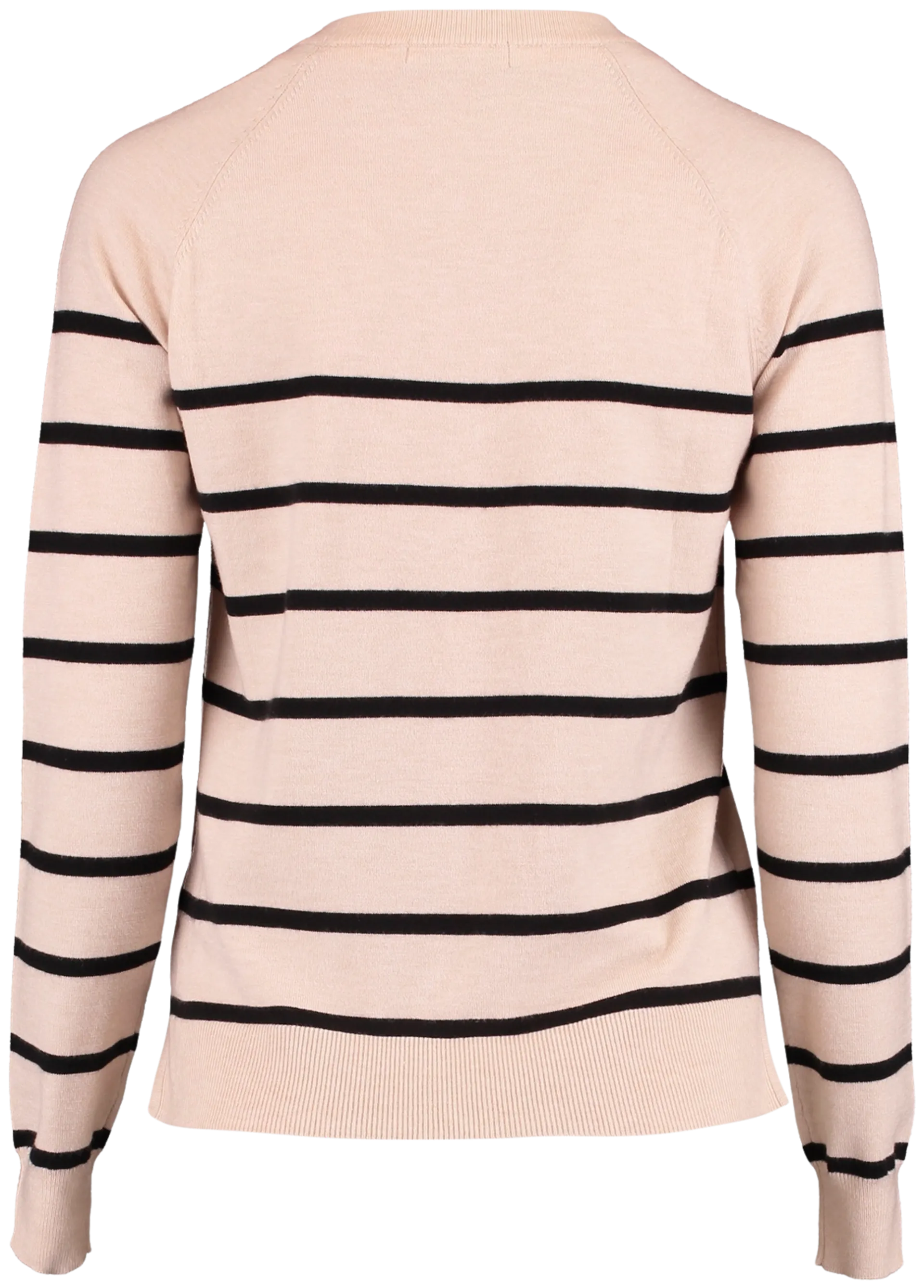 Hailys naisten raidallinen neule Lika - beige/black stripe - 3