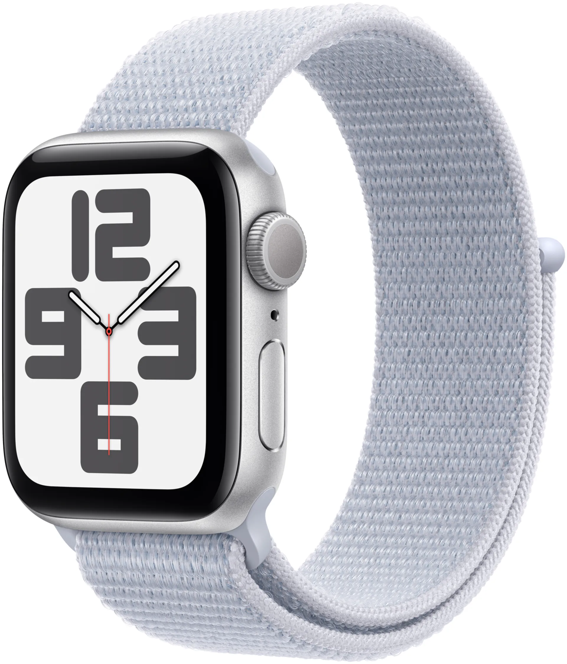 Apple Watch SE GPS 40mm hopeinen alumiinikotelo, blue cloud Sport Loop ranneke - MXEE3QN/A - 2