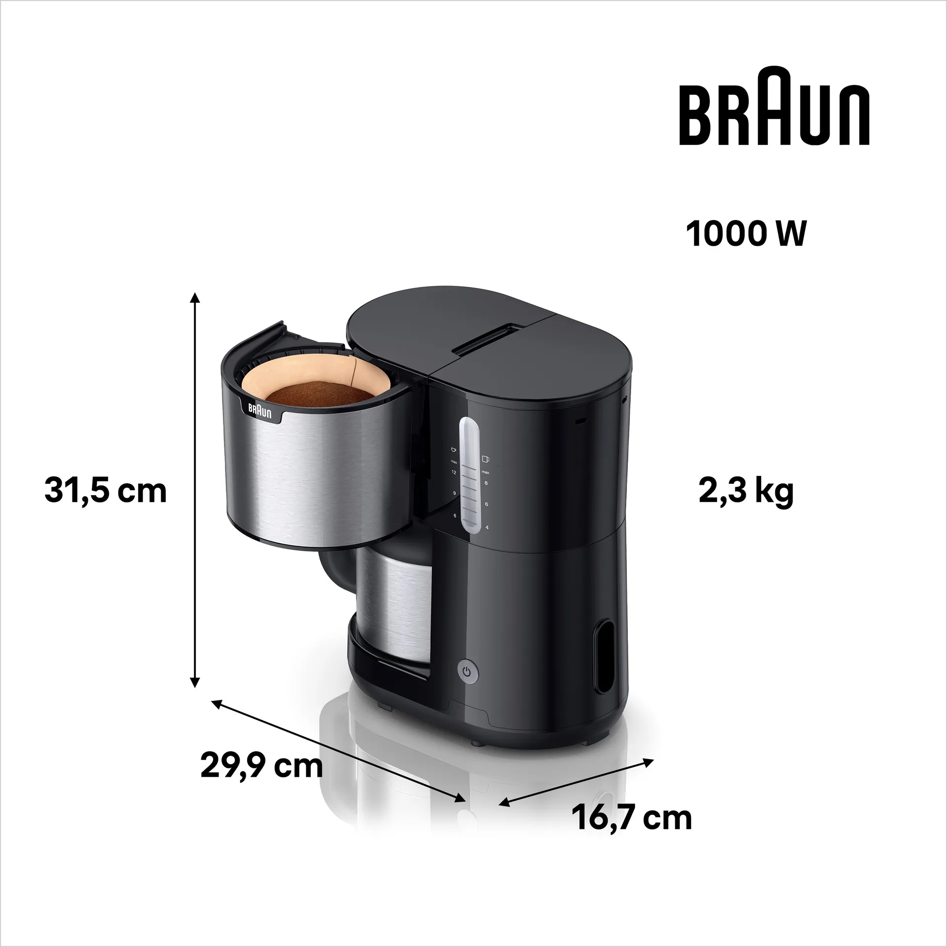 Braun PurShine termoskahvikeitin KF1505.BK - 4