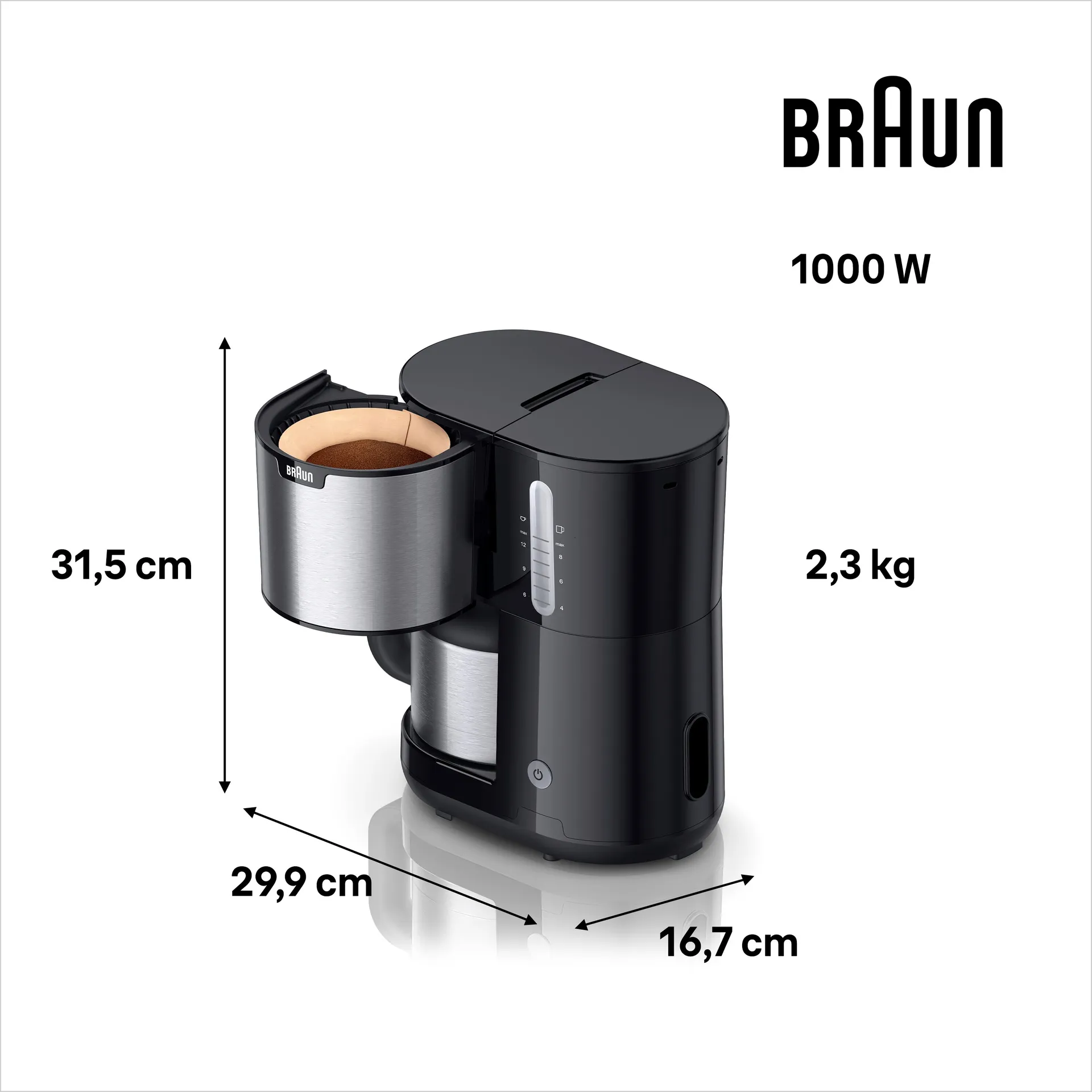 Braun PurShine termoskahvinkeitin KF1505.BK - 4