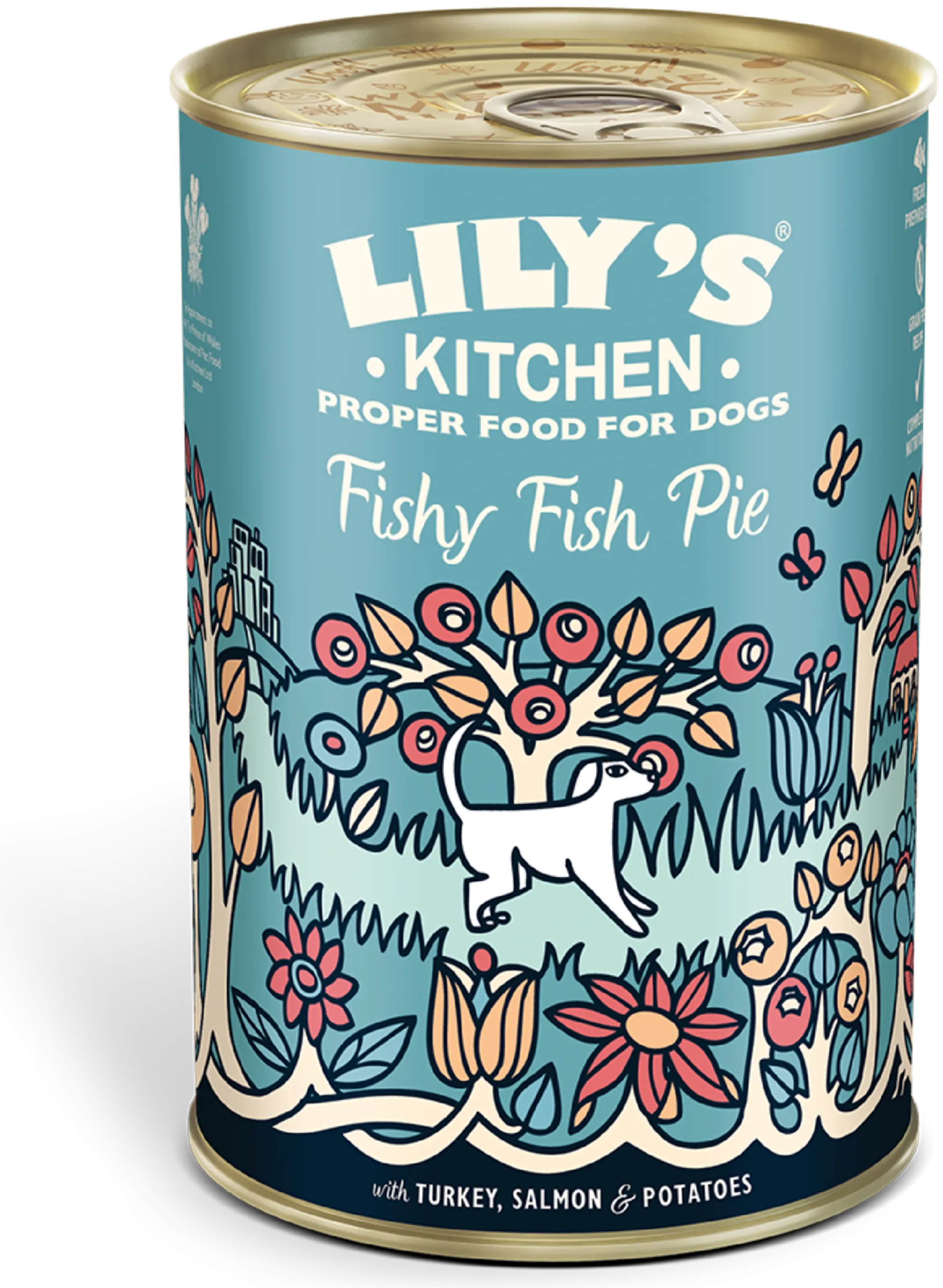 Lily's Kitchen 400g Fishy Fish Pie sis. kalkkunaa, kalaa ja kasviksia koiranruoka