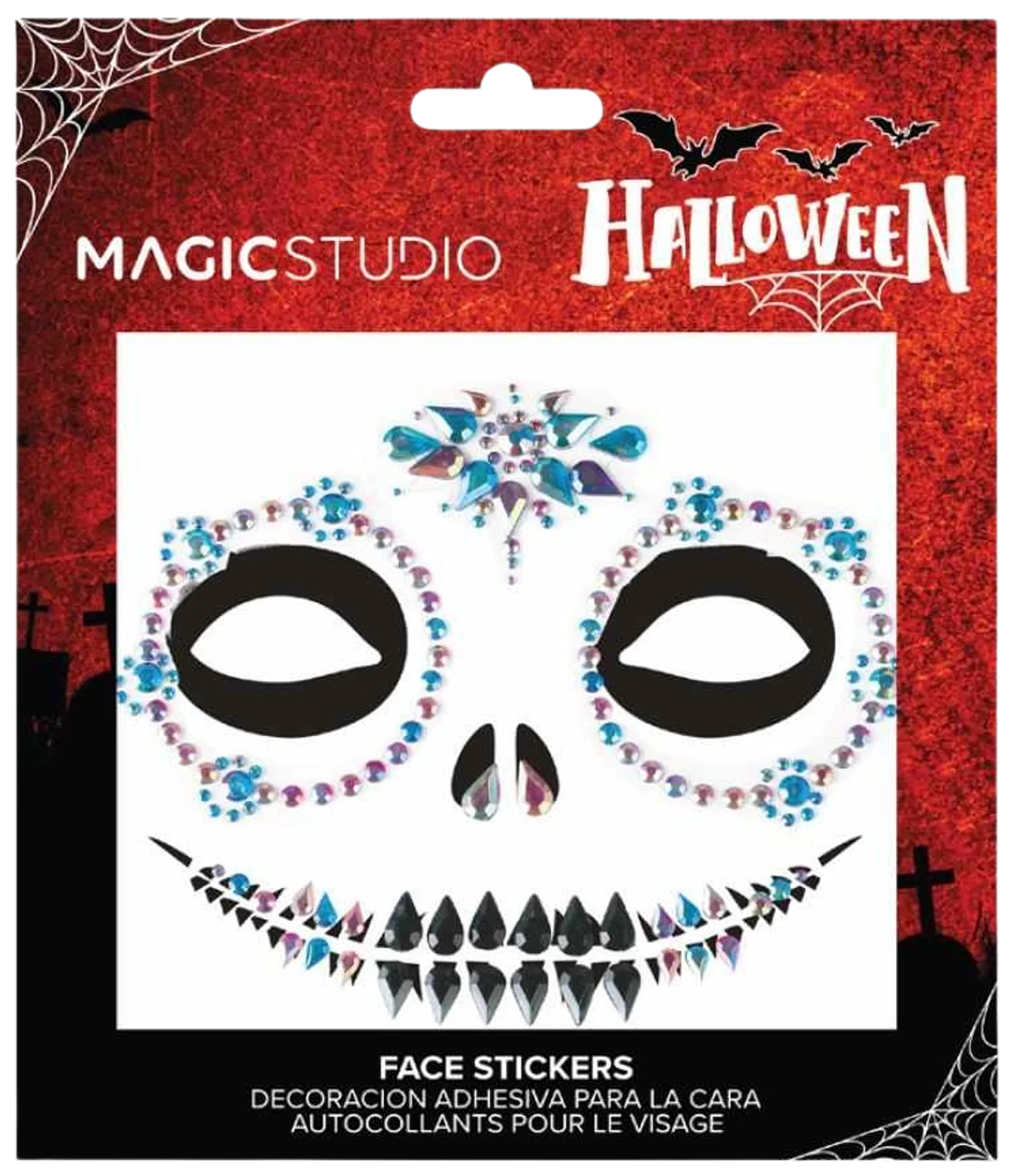 Magic Studio Halloween kasvotarrat sininen