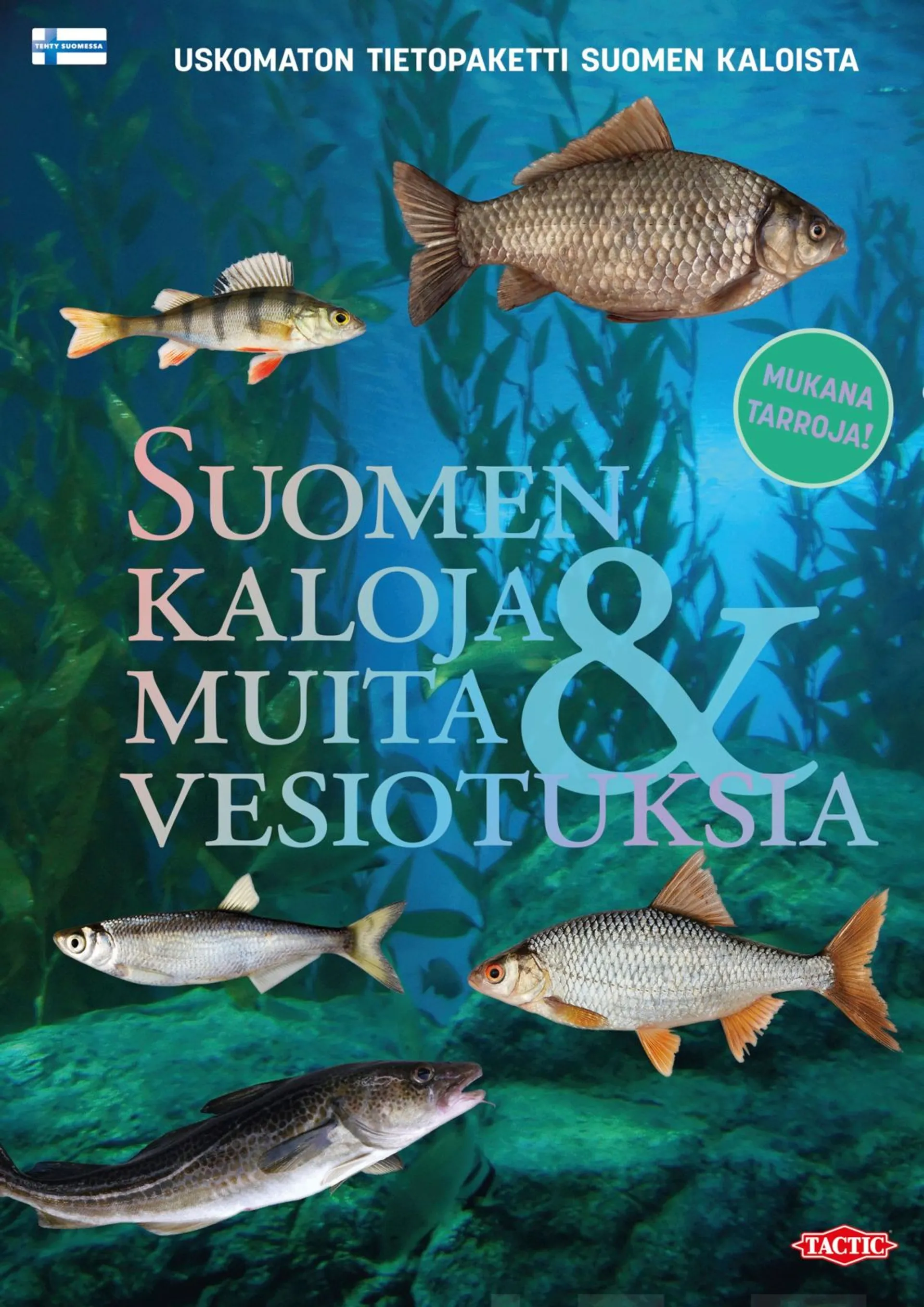 Suomen kaloja ja muita vesiotuksia väritystarrakirja - Uskomaton tietopaketti Suomen kaloista