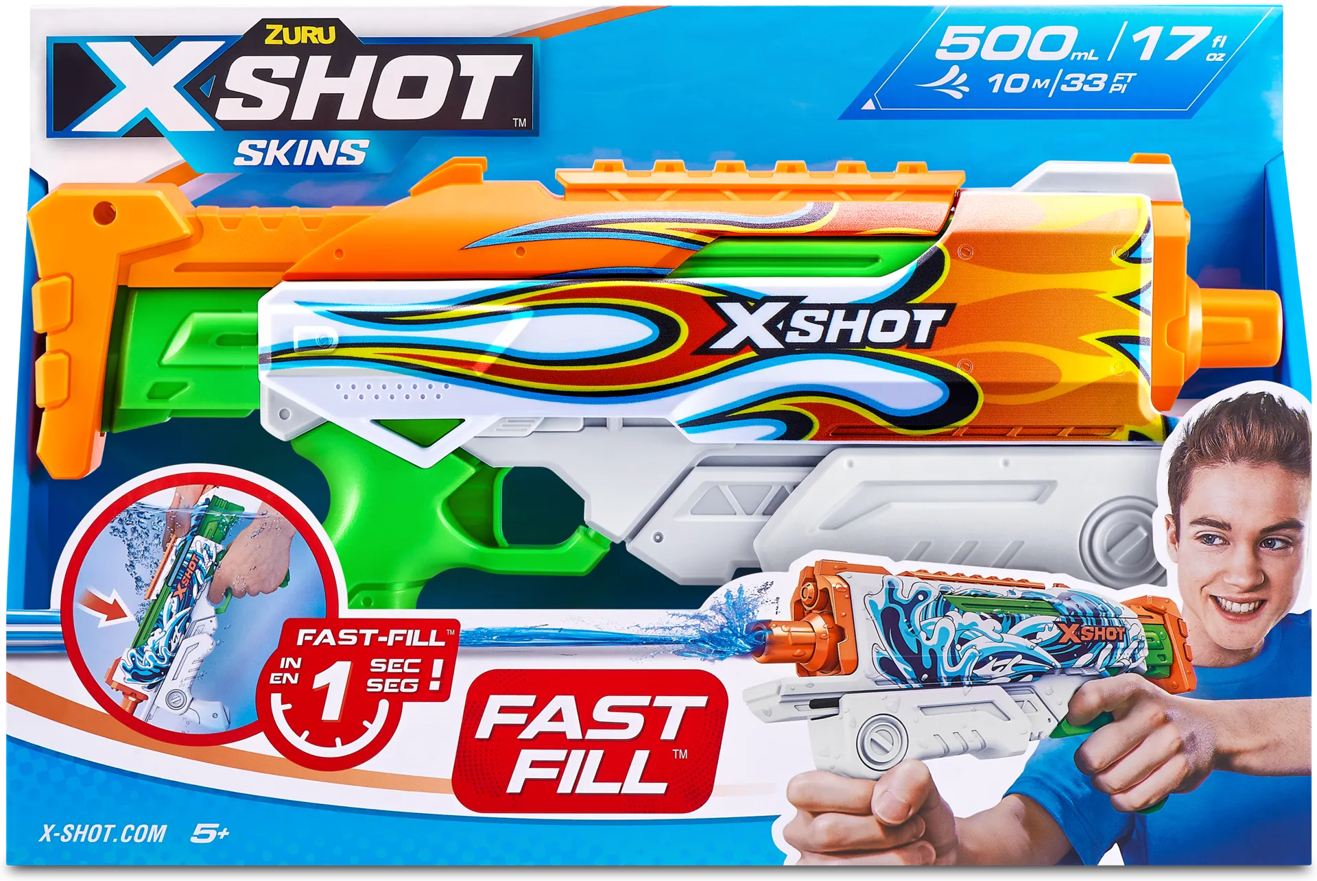 X-Shot vesipyssy Fast Fill Skins Hyperload - 2