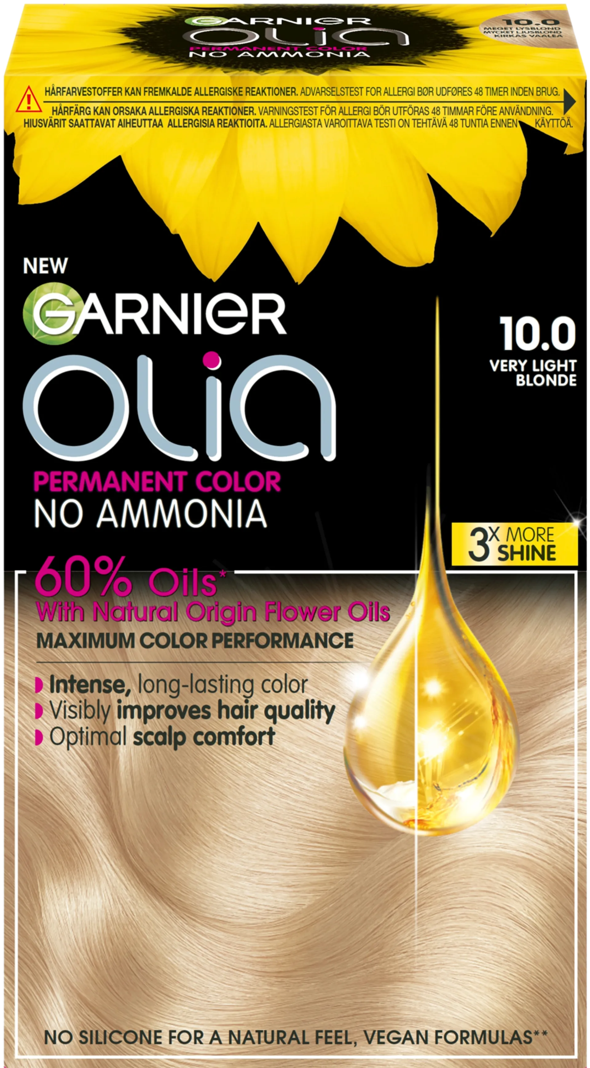 Garnier Olia 10.0 Very Light Blonde kestoväri 174ml - 1