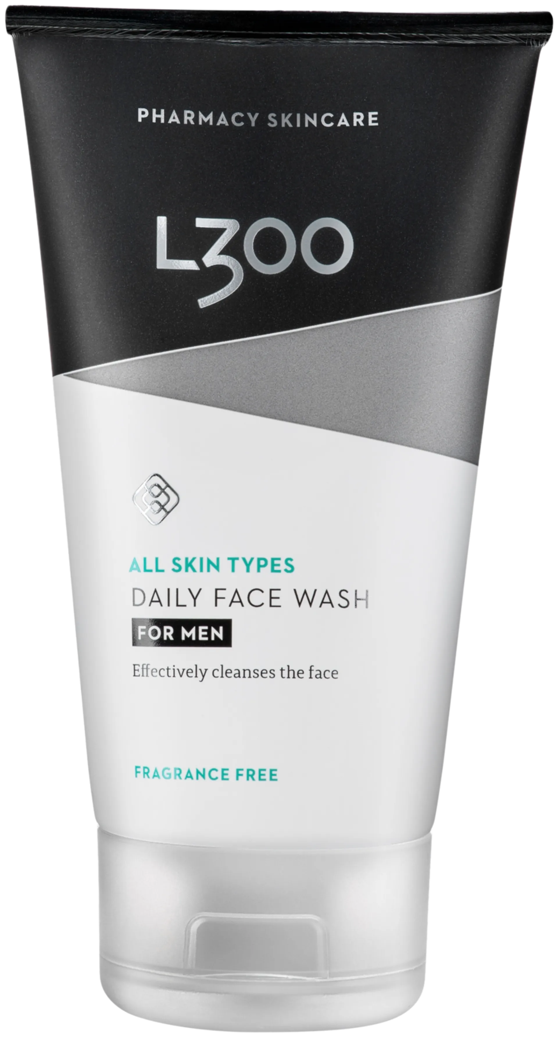 L300 for men Daily Face Wash fragrance free tehokas ja kosteuttava puhdistusgeeli 150ml