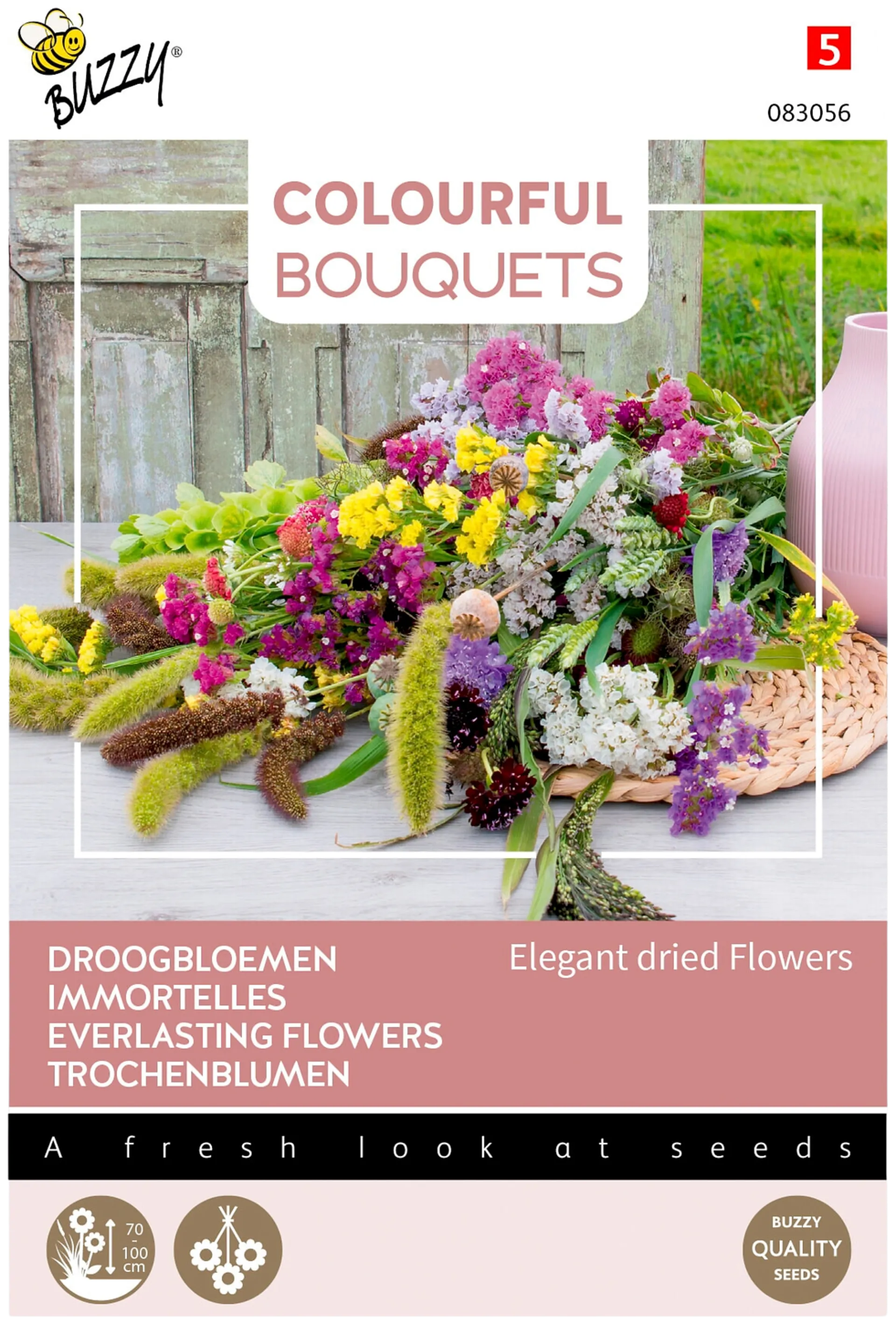 Buzzy® Colorful Bouquets Elegant dried flowers, kuivakukkasekoitus