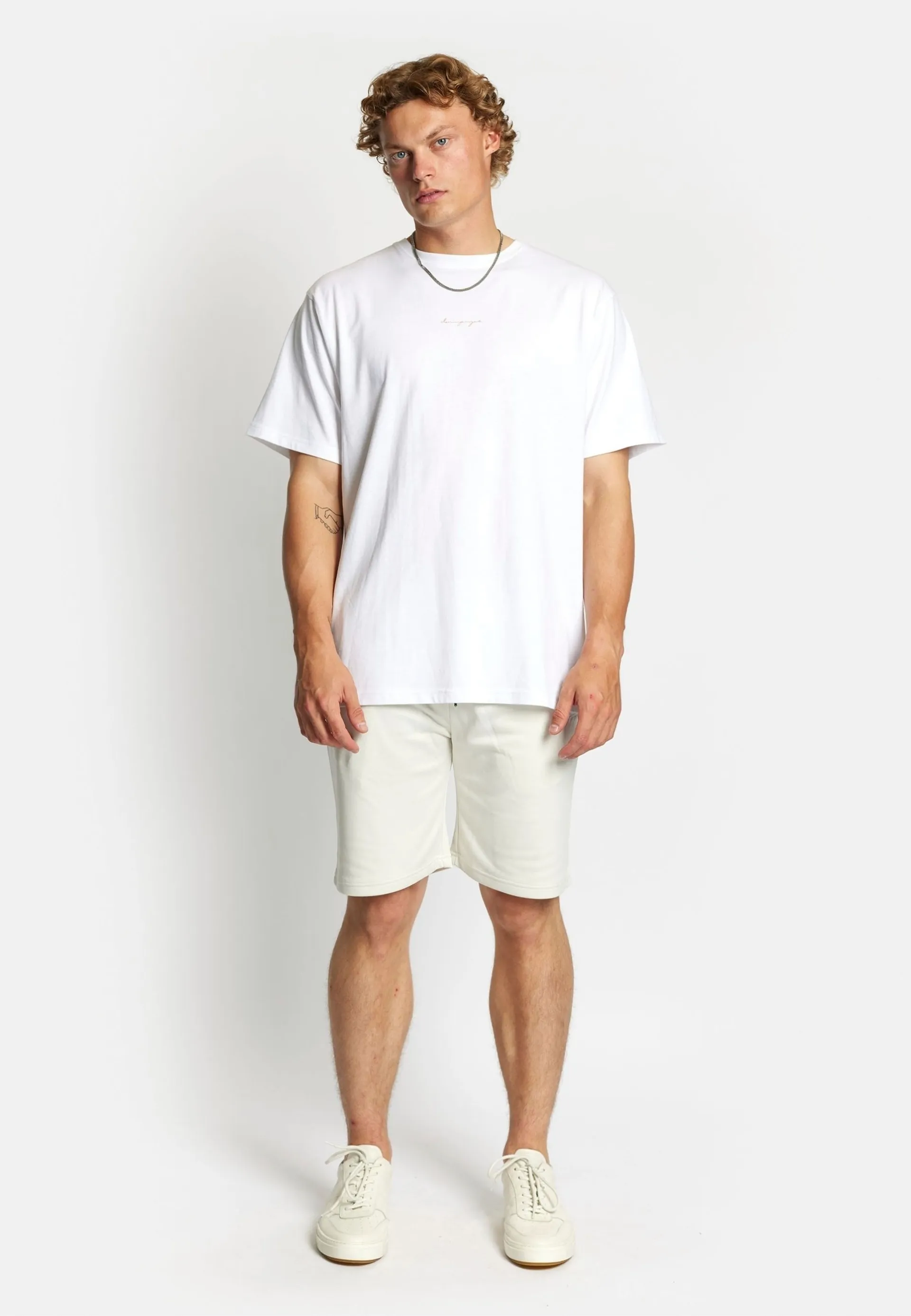 Denim Project miesten t-paita DPSunset Oversized - WHITE - 2