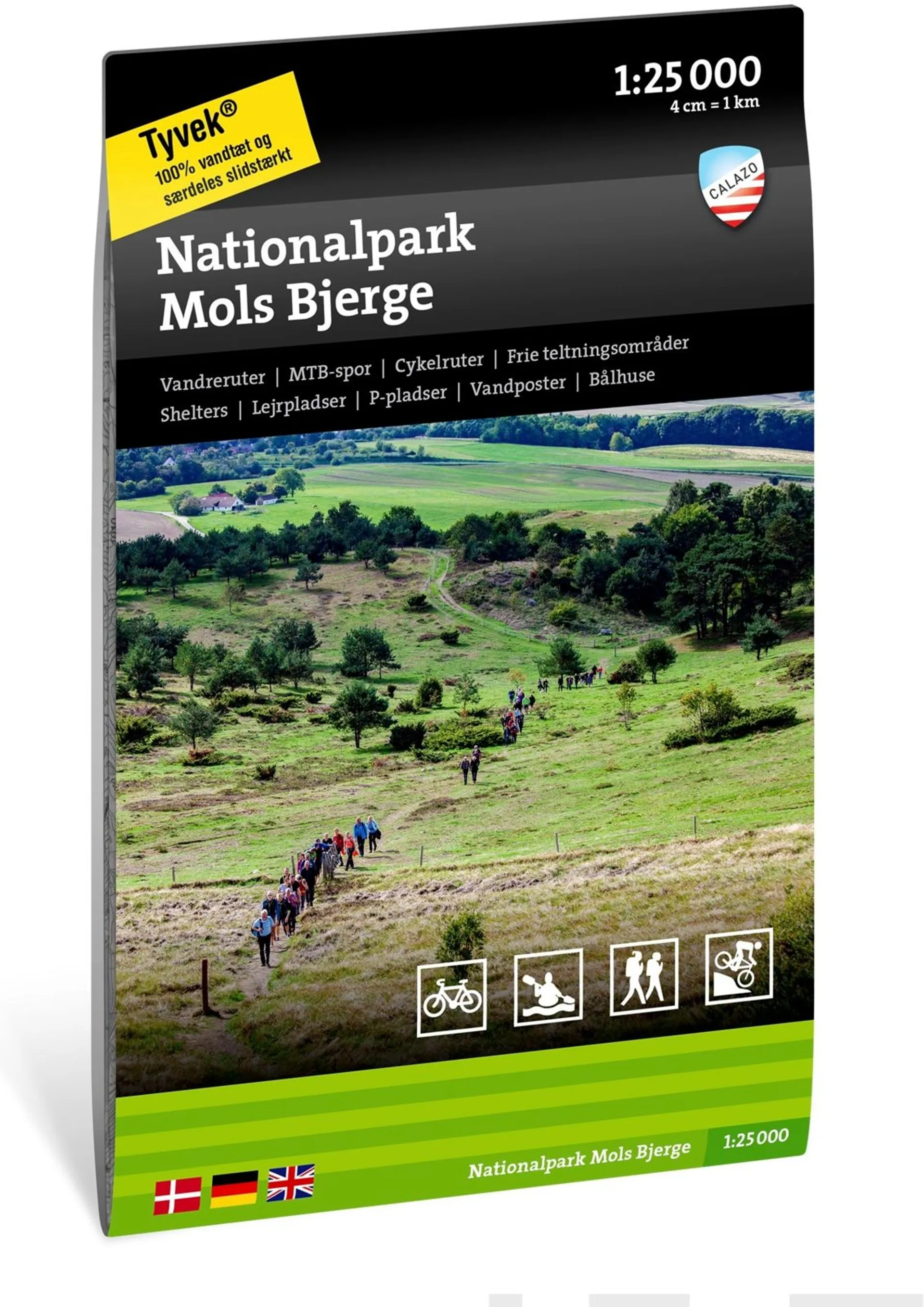 Nationalpark Mols Bjerge  -retkeilykartta