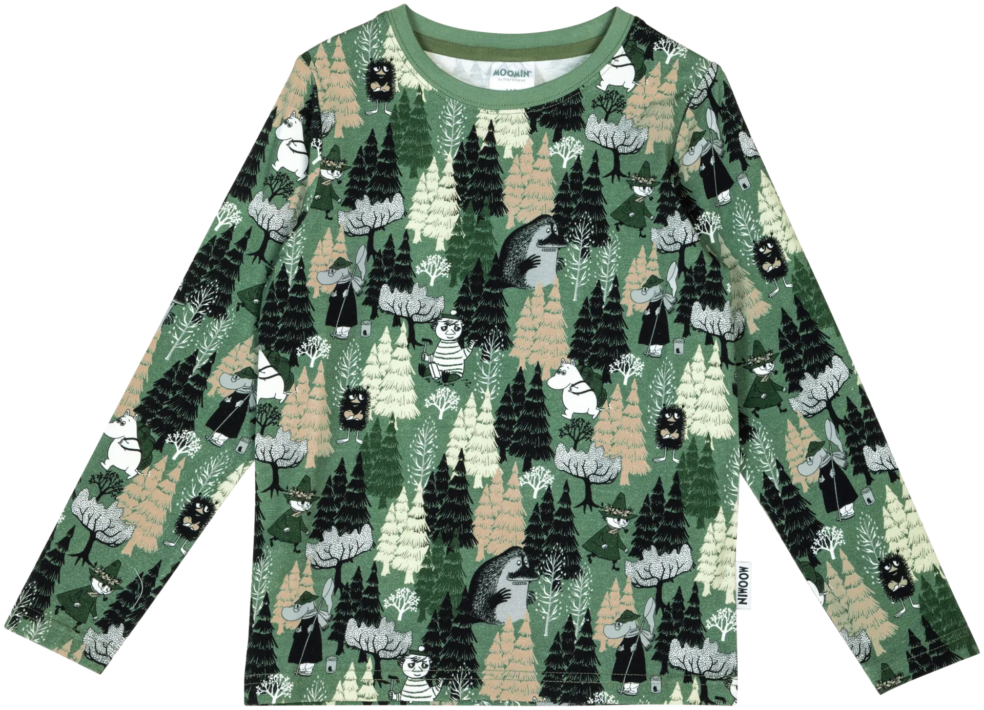 Moomin by Martinex lasten paita Camouflage 586261 - VIHREÄ