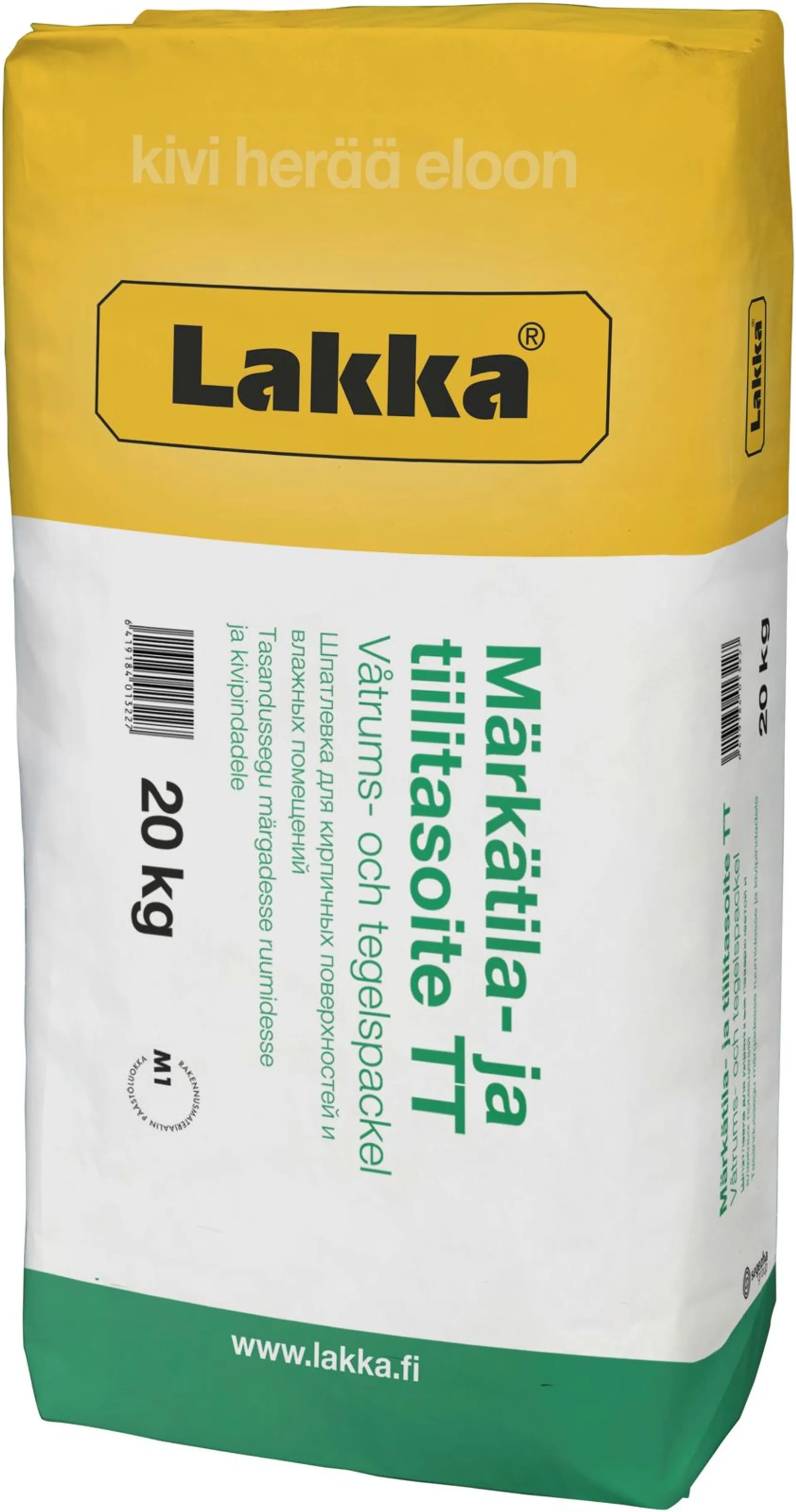 Lakka märkätila- ja tiilitasoite TT 20 kg