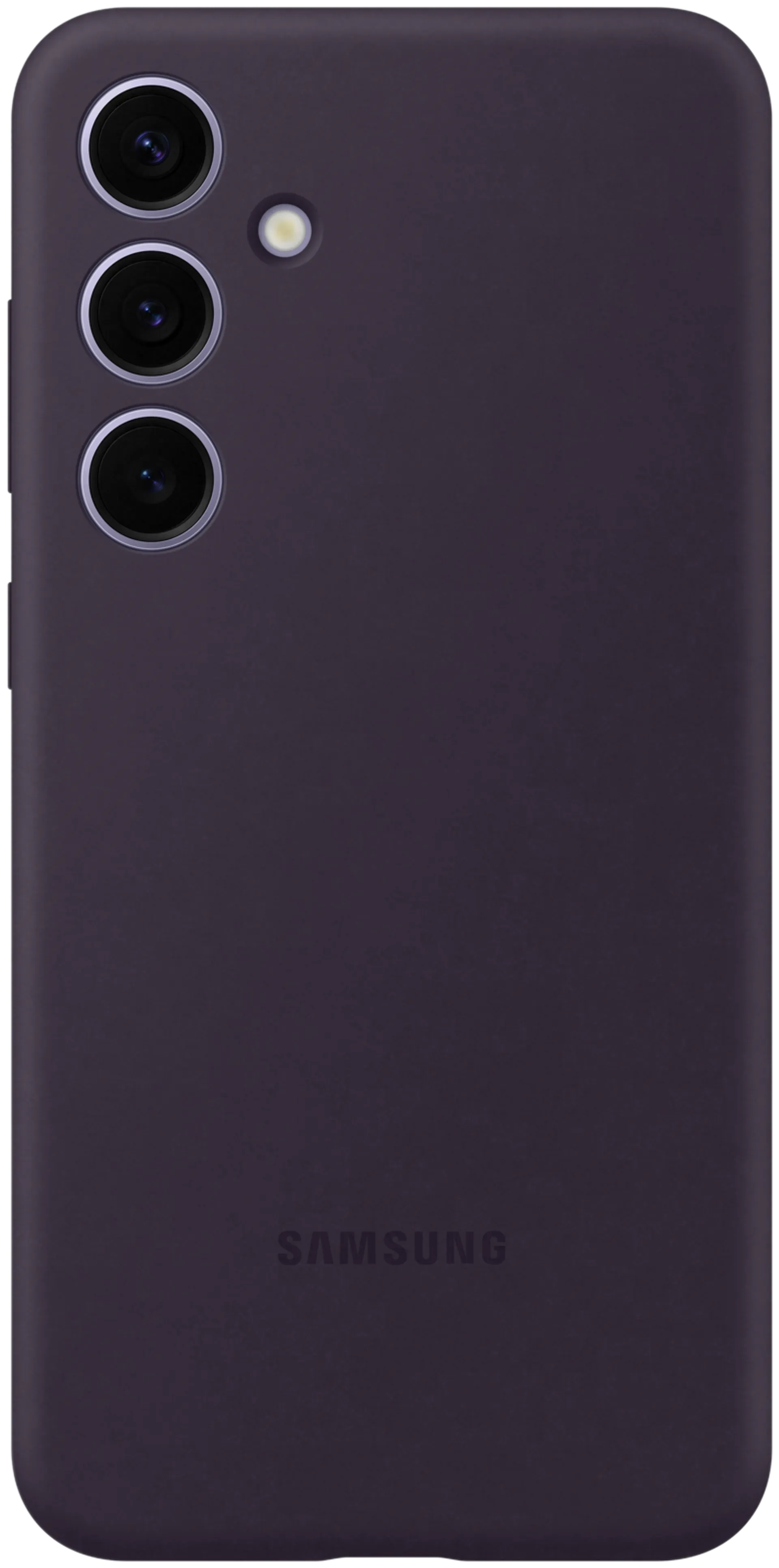 Samsung S24+ silikonisuoja tumma violetti - 1