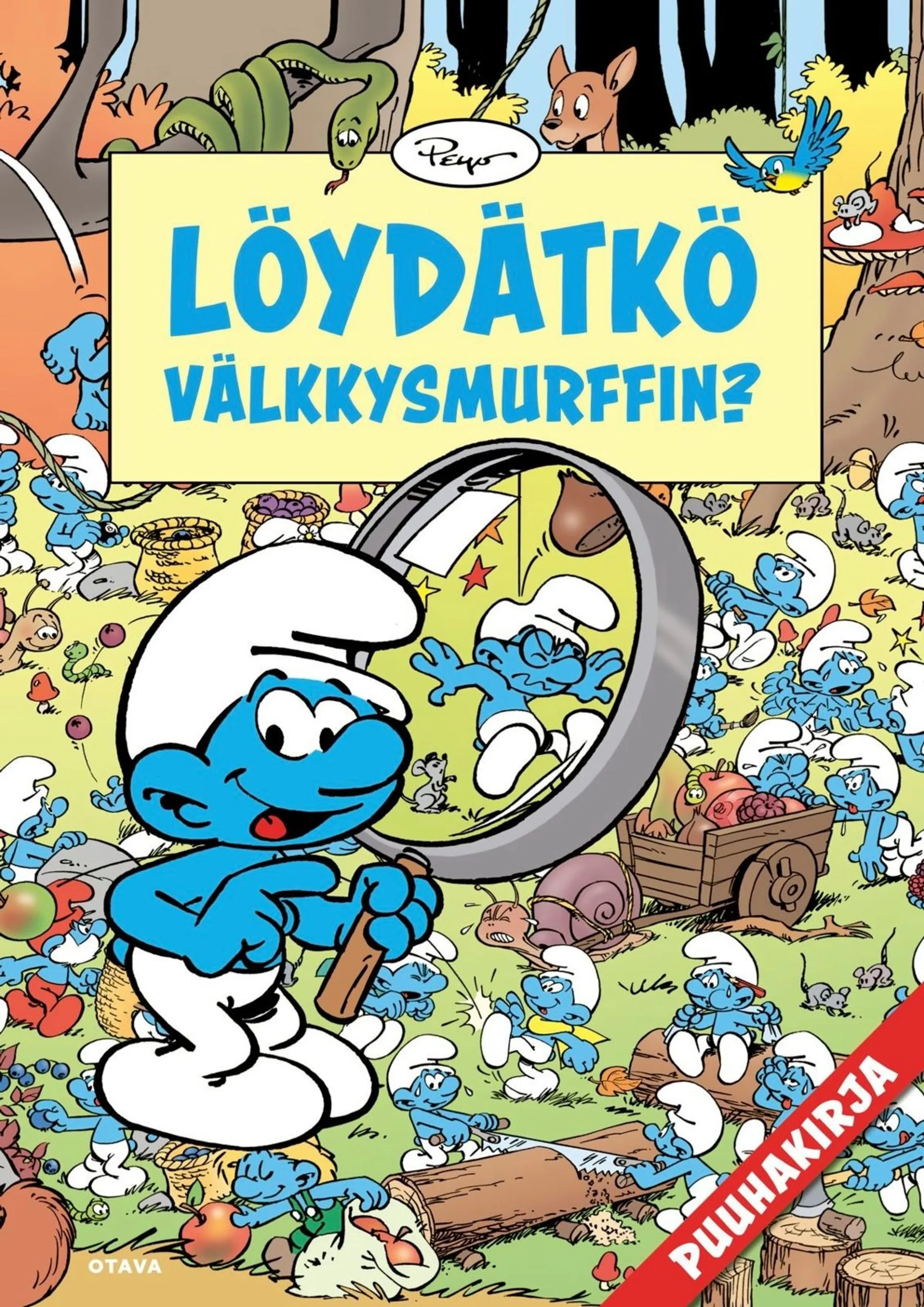 Smurffit - Löydätkö Välkkysmurffin? Puuhakirja