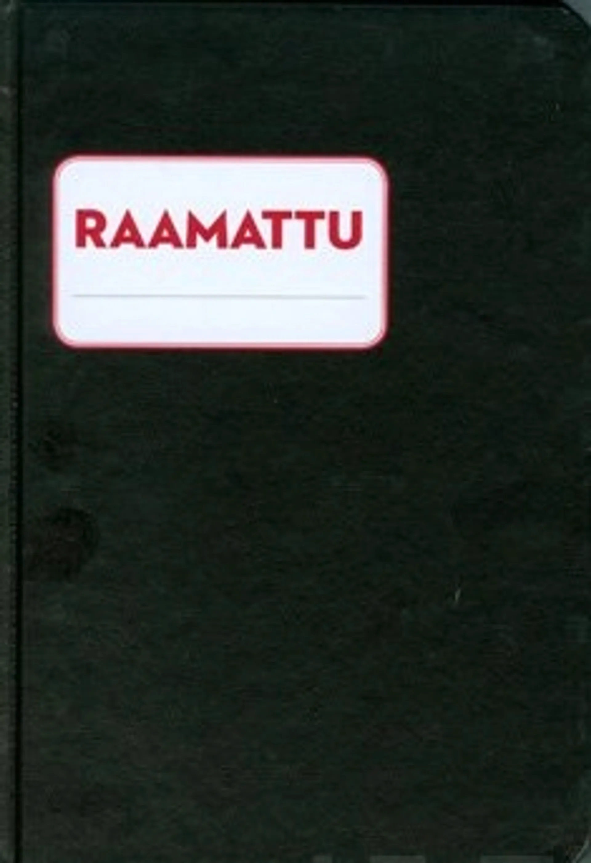 Raamattu (Memoraamattu, banderolli, punainen kuminauha)