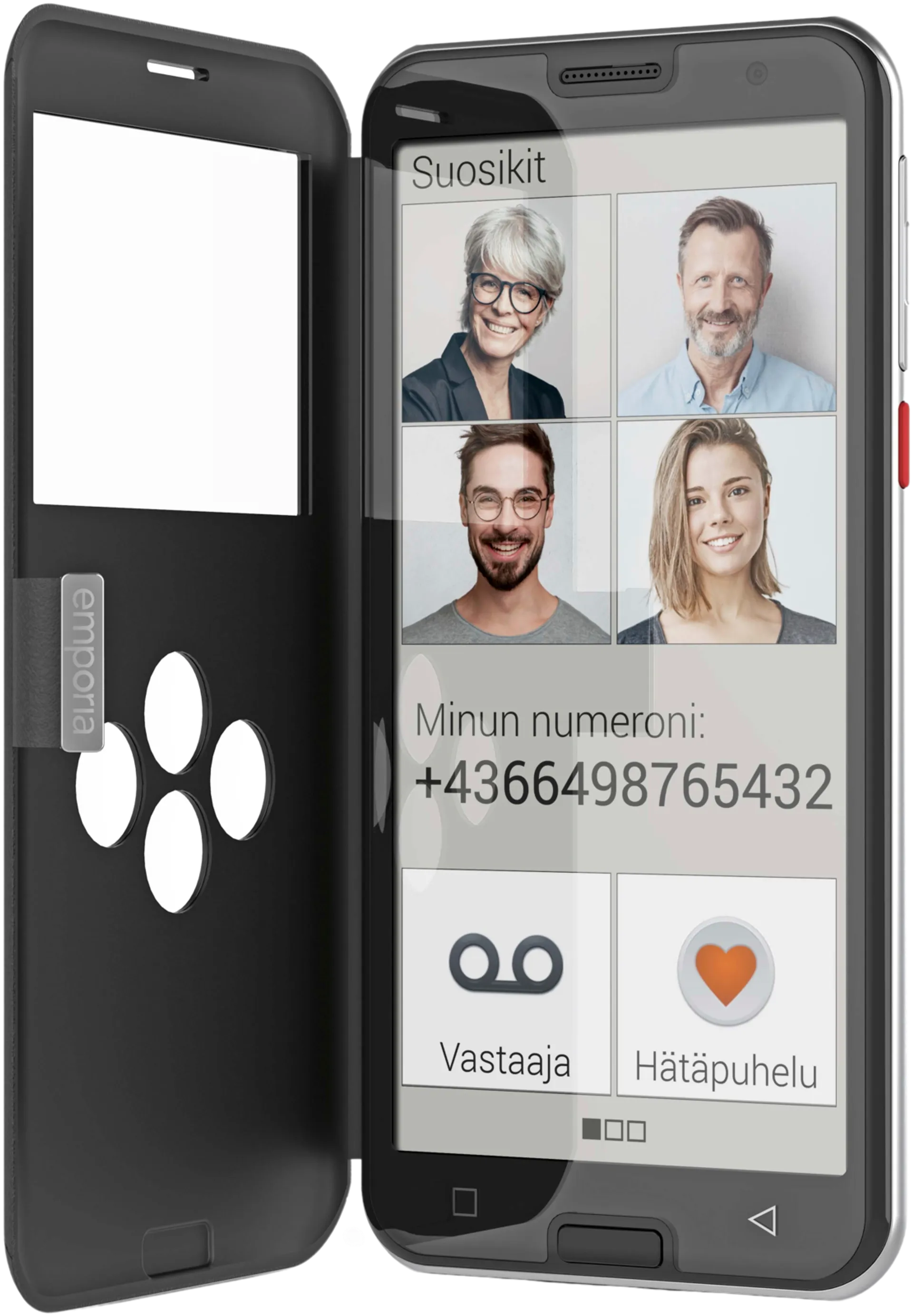 Emporia älypuhelin Smart 5 4G musta - 6