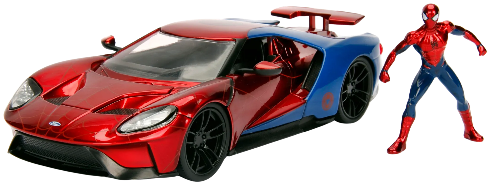 Jada Marvel Spider-Man ja 2017 Ford GT, 20 cm, 1:24, die-cast - 2