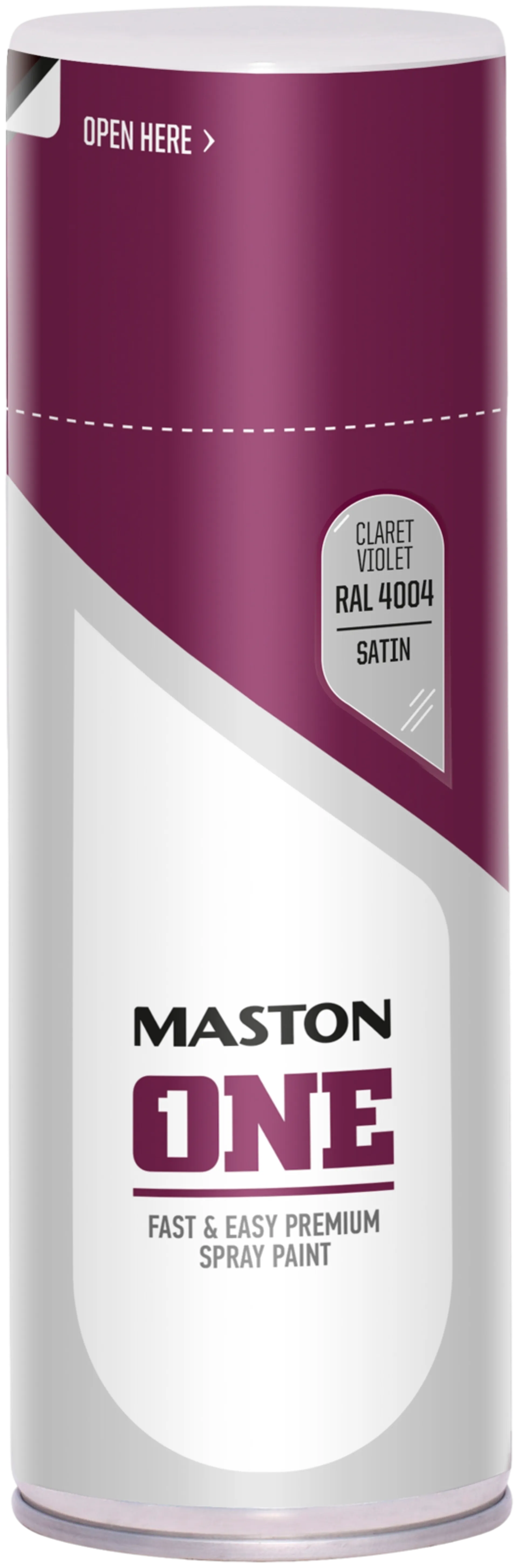 Maston ONE Spraymaali Satiini Viininpunainen RAL4004 400ml