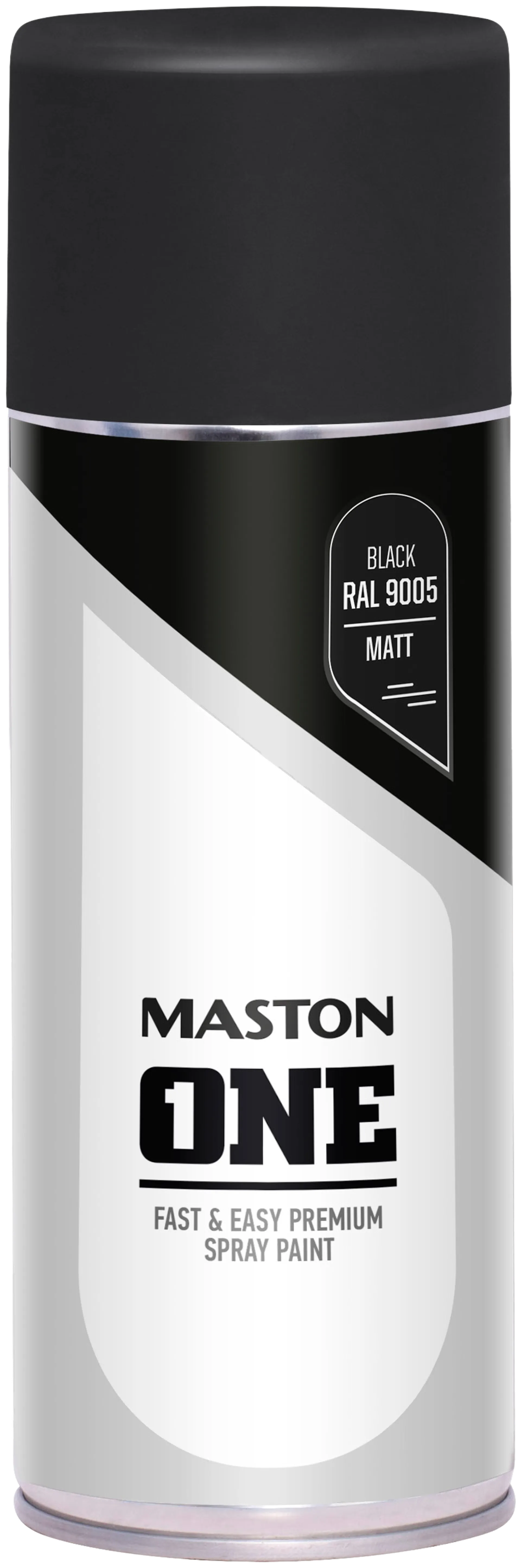 Maston One spraymaali matta musta 400ml RAL 9005